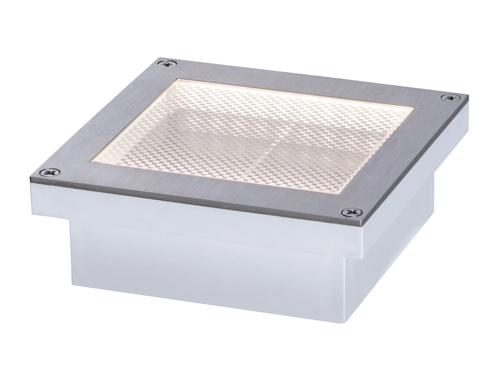 LED Bodeneinbauleuchte Brick Bewegungsmelder IP67 100x100mm 3000K 0,8W 25lm 230V Alu/Grau Metall/Edelstahl - Image 2