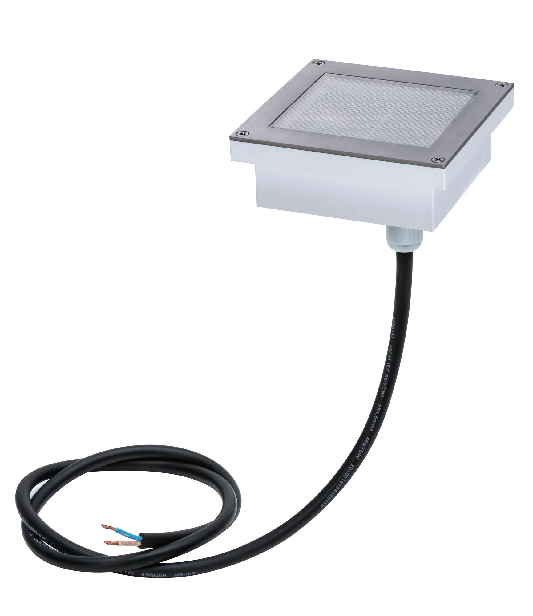 LED Bodeneinbauleuchte Brick Bewegungsmelder IP67 100x100mm 3000K 0,8W 25lm 230V Alu/Grau Metall/Edelstahl - Image 8