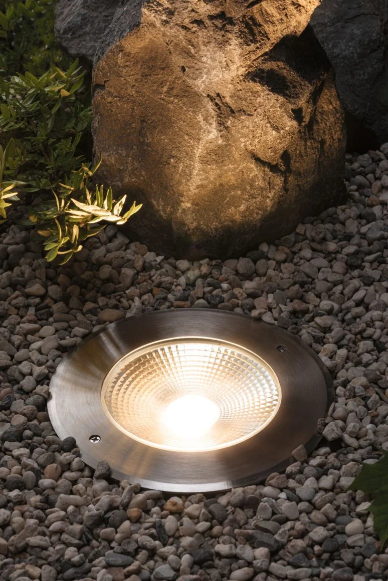 LED Bodeneinbauleuchte Vanea seewasserresistent IP67 rund 160mm 3000K 15,5W 800lm 230V Alu Aluminium - Image 4