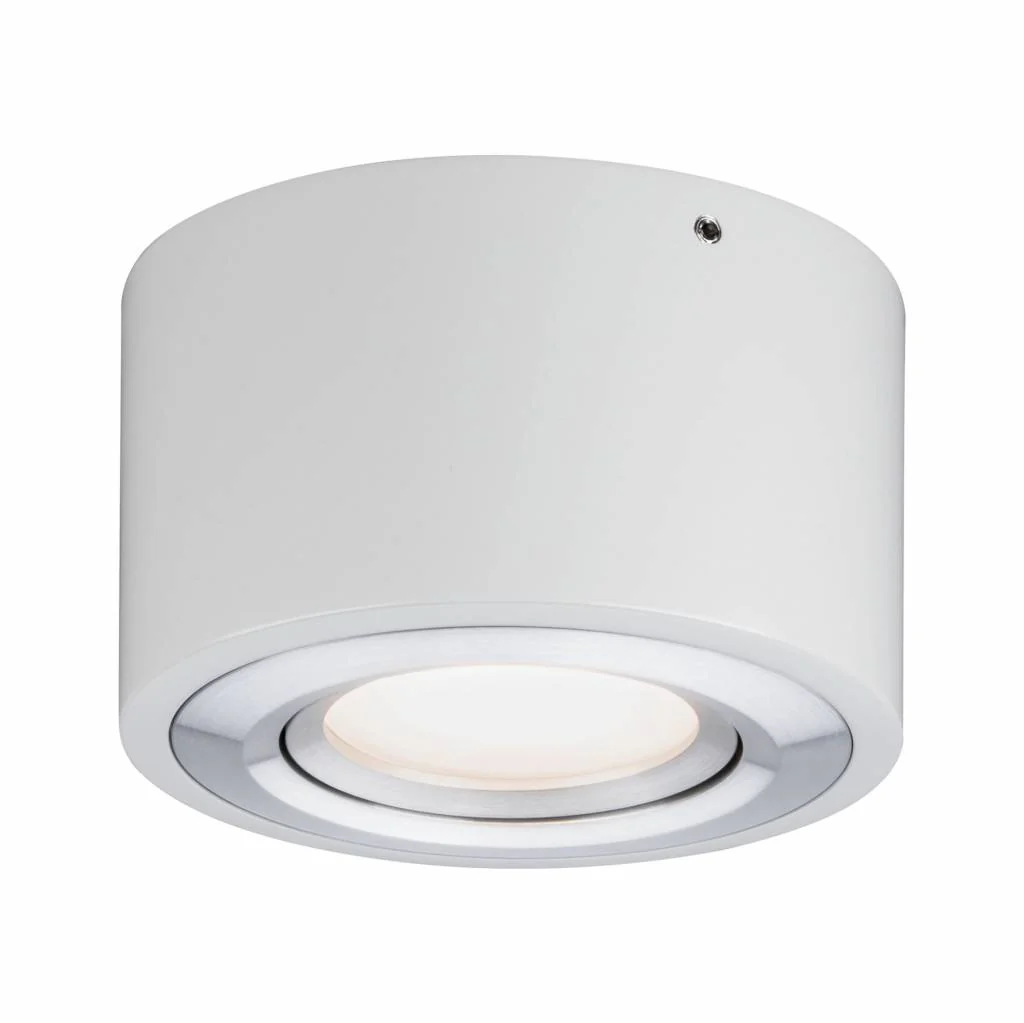 LED Deckenleuchte Argun 1-flammig 4,8W Weiß matt/Alu gebürstet Deckenlampe