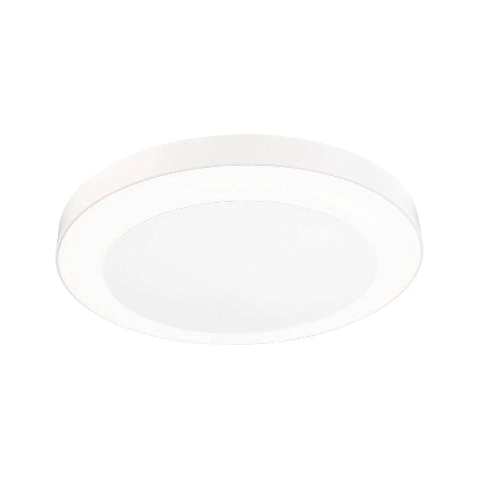 LED Deckenleuchte Circula Dämmerungssensor Bewegungsmelder seewasserresistent  IP44 rund 320mm 3000K 14W 880lm 230V Weiß Kunststoff