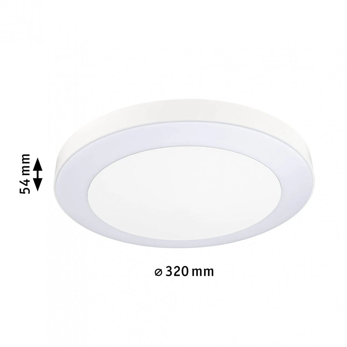 LED Deckenleuchte Circula Dämmerungssensor insektenfreundlich  IP44 rund 320mm Tunable Warm 14W 880lm 230V Weiß Kunststoff Deckenaufbauleuchte - Image 2