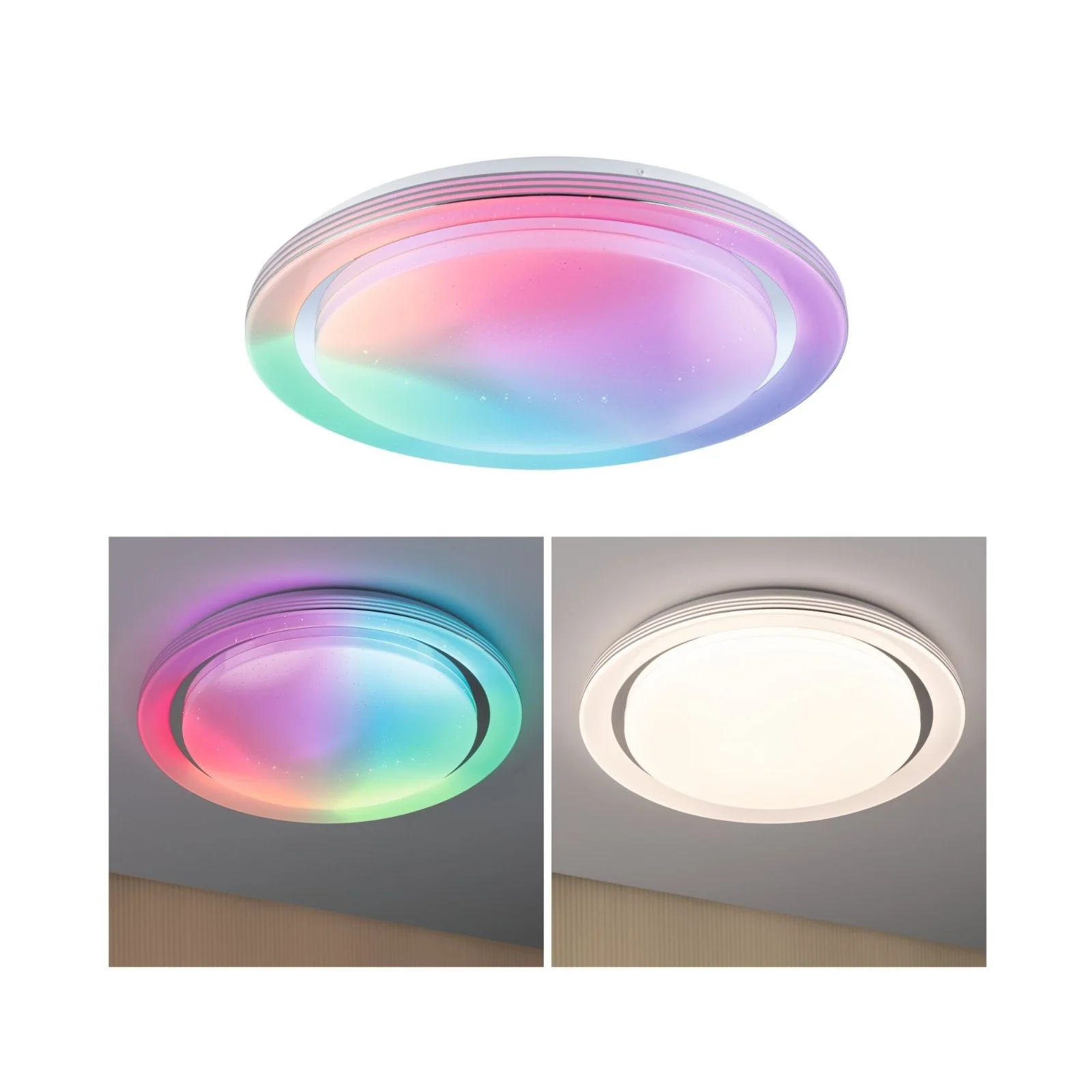 LED Deckenleuchte Rainbow mit Regenbogeneffekt Deckenlampe