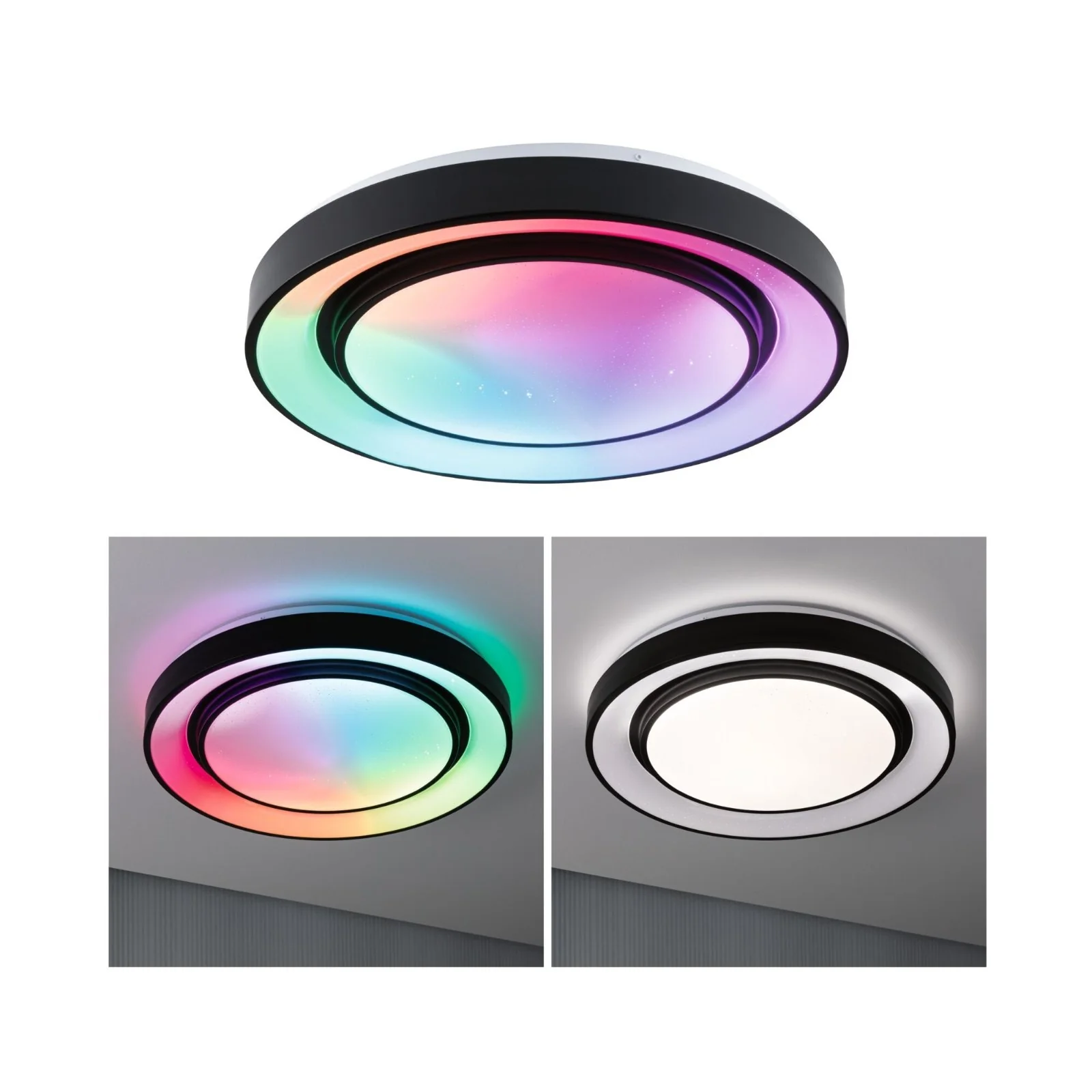 LED Deckenleuchte Rainbow mit Regenbogeneffekt  Ø 475mm Deckenlampe