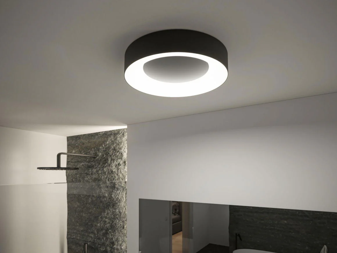 LED Deckenleuchte Smart Home Zigbee 3.0 Casca IP44 RGBW+ 1750lm 230V 20W dimmbar Schwarz matt - Image 7