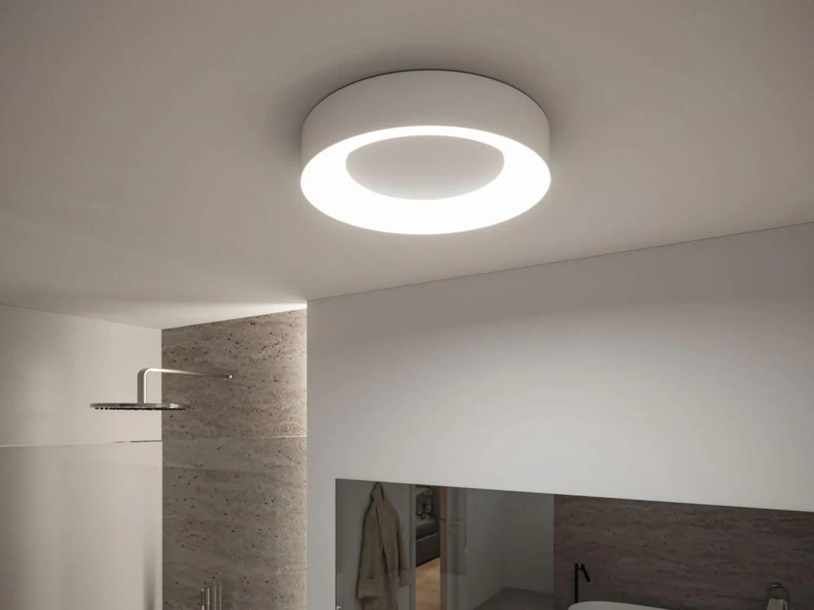 LED Deckenleuchte Smart Home Zigbee 3.0 Casca  IP44 RGBW+ 1750lm 230V 20W dimmbar Weiß matt - Image 7