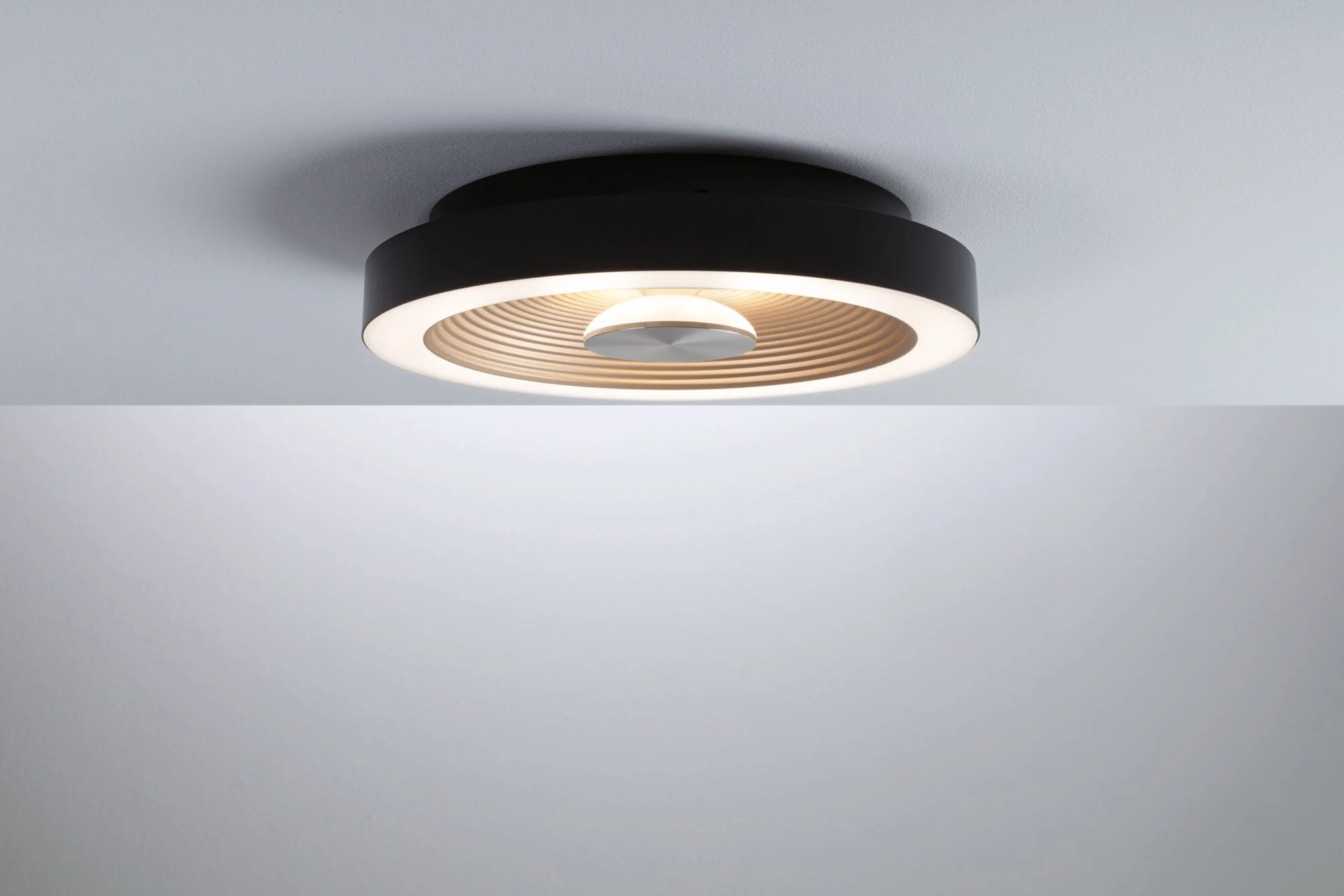 LED Deckenleuchte Volea IP44 3000K 470lm / 1650lm 230V 3,5 / 1x13W dimmbar Schwarz/Gold - Image 4