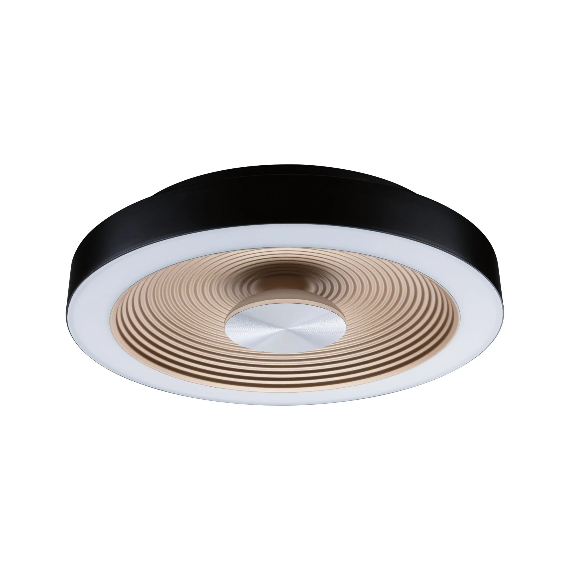 LED Deckenleuchte Volea IP44 3000K 470lm / 1650lm 230V 3,5 / 1x13W dimmbar Schwarz/Gold - Image 7