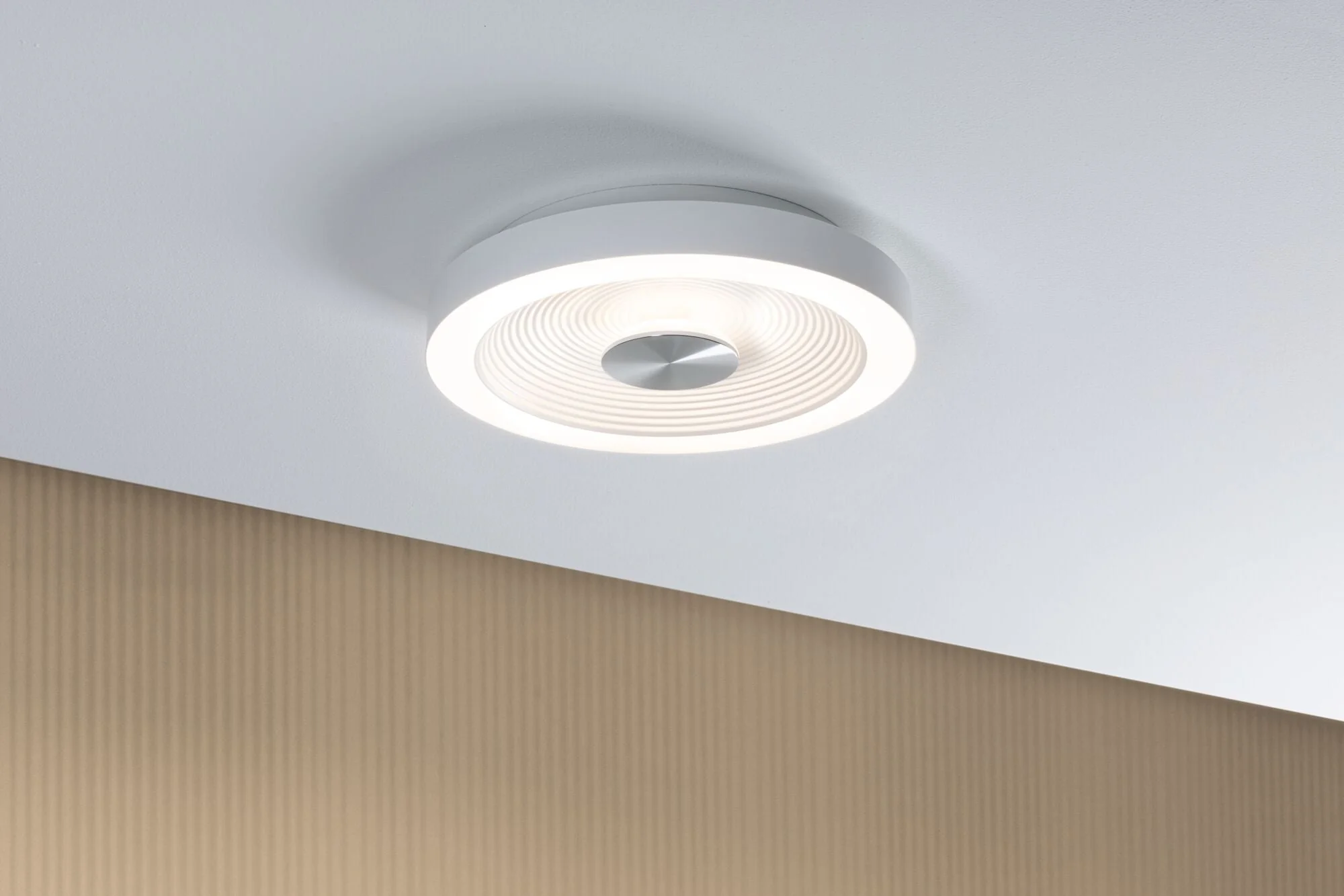 LED Deckenleuchte Volea IP44 3000K 470lm / 1650lm 230V 3,5 / 1x13W dimmbar Weiß/Silber - Image 3