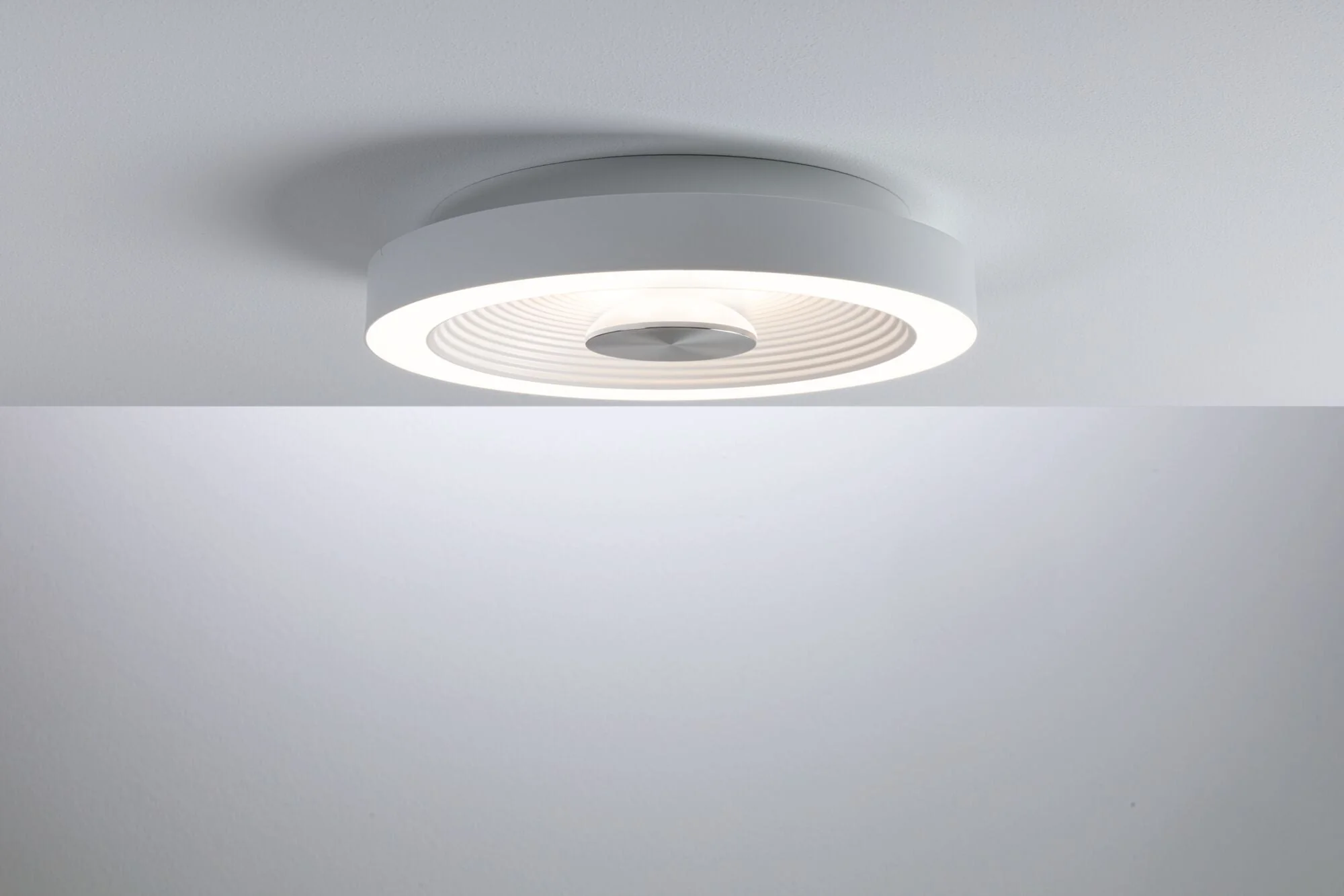 LED Deckenleuchte Volea IP44 3000K 470lm / 1650lm 230V 3,5 / 1x13W dimmbar Weiß/Silber - Image 4