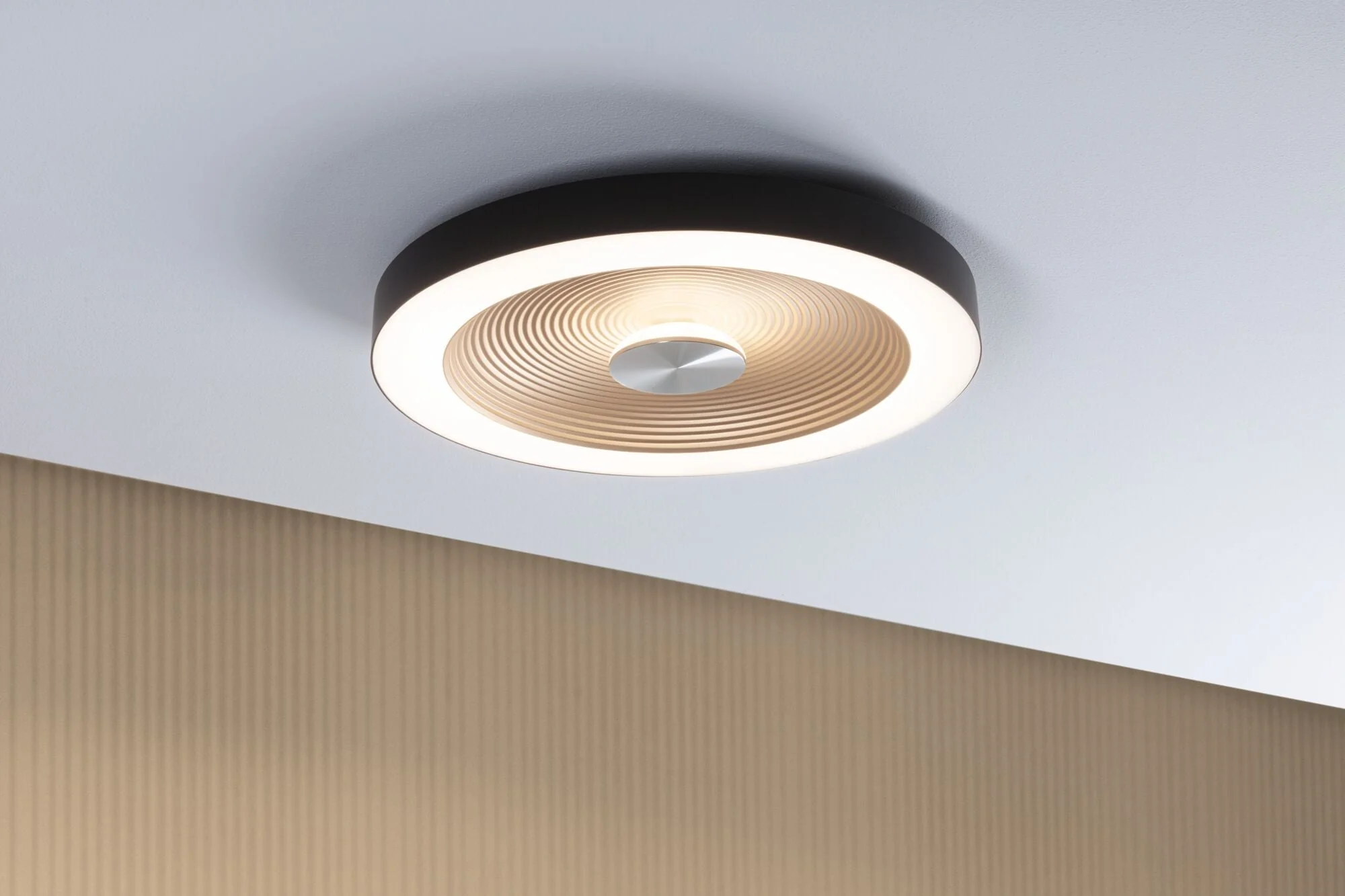 LED Deckenleuchte Volea IP44 3000K 500lm / 2400lm 230V 4 / 1x18,5W dimmbar Schwarz/Gold - Image 3