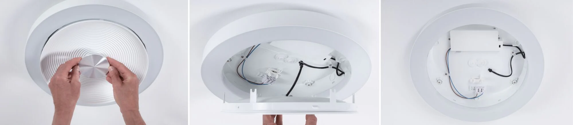 LED Deckenleuchte Volea IP44 3000K 500lm / 2400lm 230V 4 / 1x18,5W dimmbar Weiß/Silber - Image 6