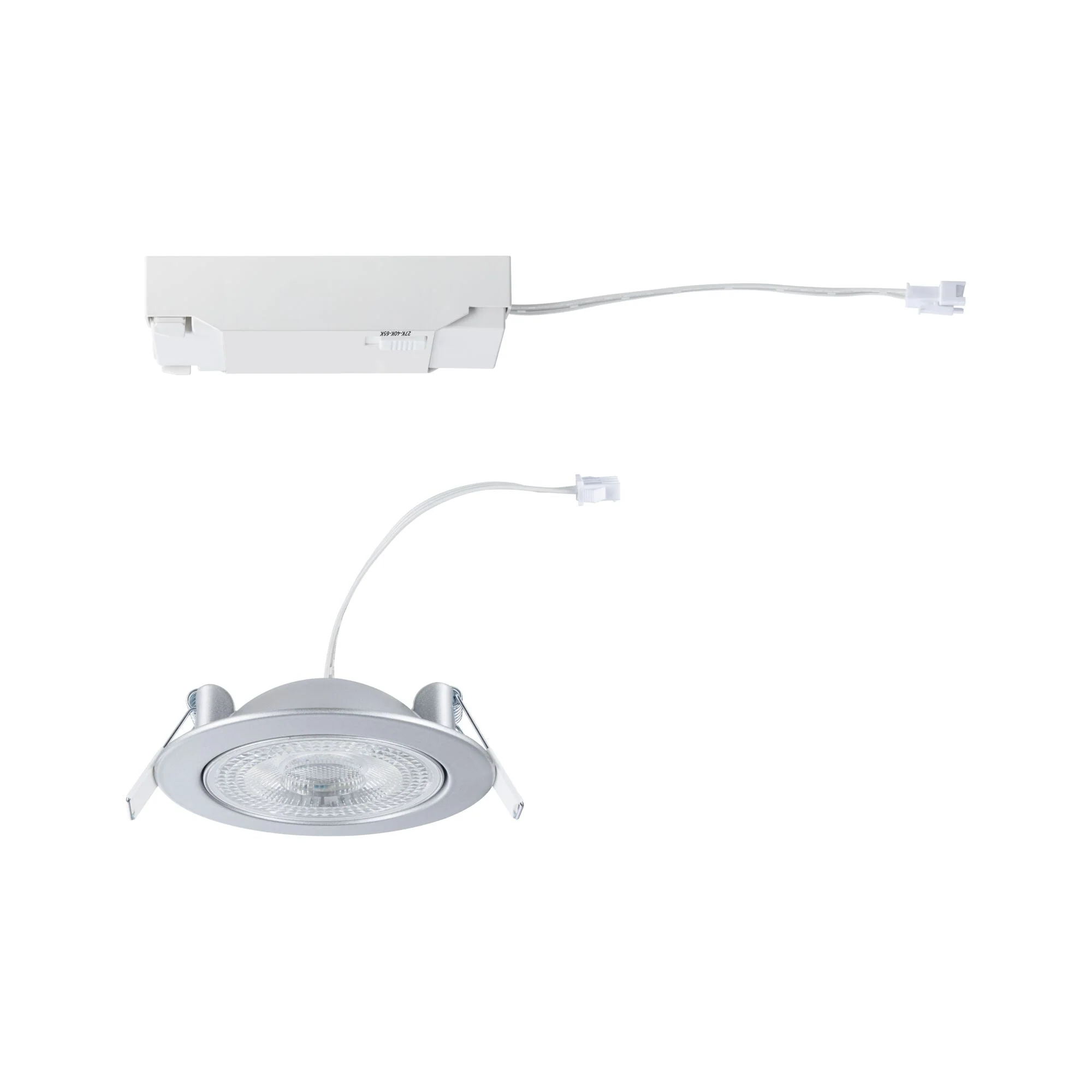 LED Einbauleuchte Aumus  Einzelspot rund 105mm 90° 5W 700lm 230V dimmbar 2700 - 6500K Chrom matt - Image 8
