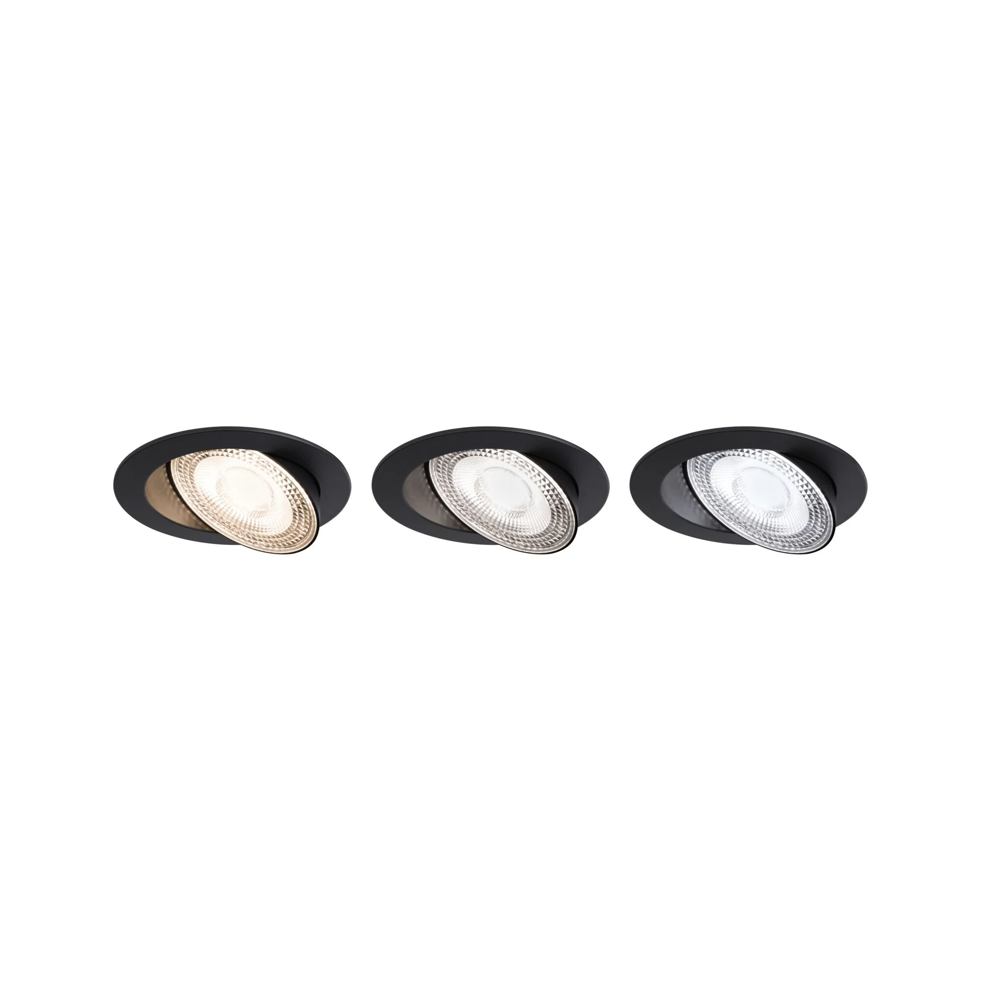 LED Einbauleuchte Aumus  Einzelspot rund 105mm 90° 5W 700lm 230V dimmbar 2700 - 6500K Schwarz - Image 3