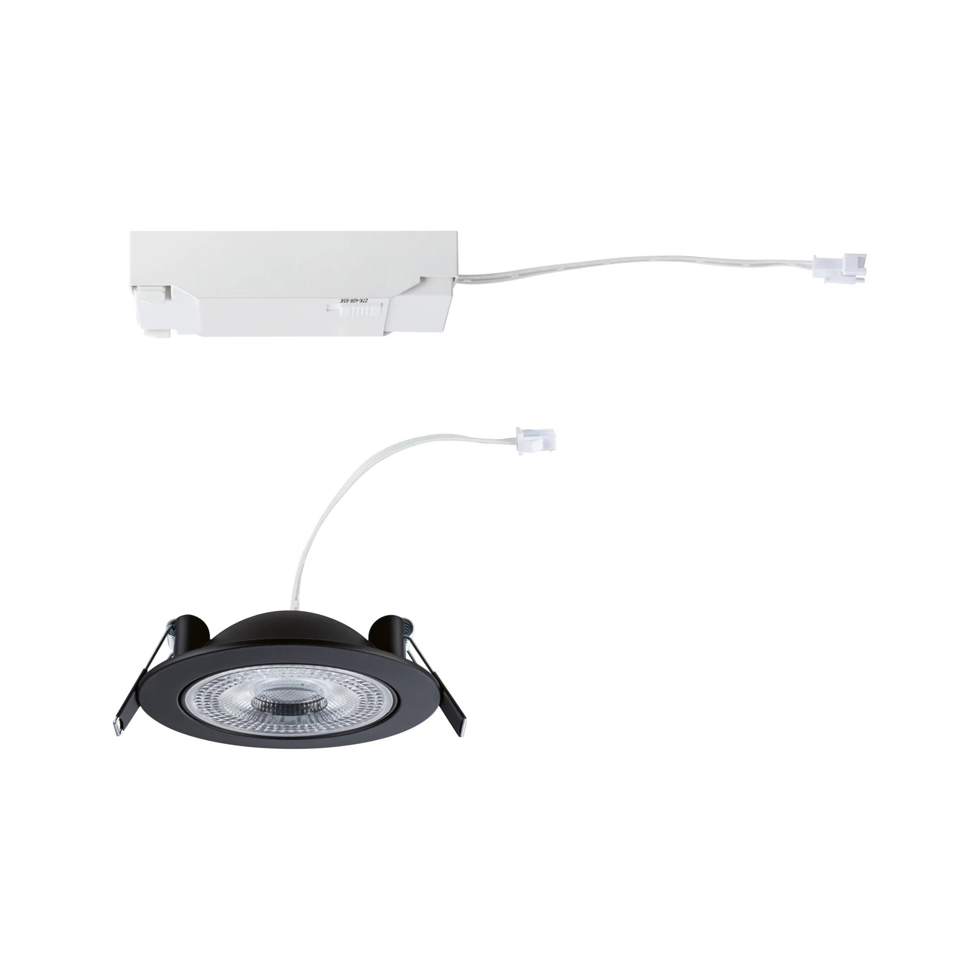 LED Einbauleuchte Aumus  Einzelspot rund 105mm 90° 5W 700lm 230V dimmbar 2700 - 6500K Schwarz - Image 8