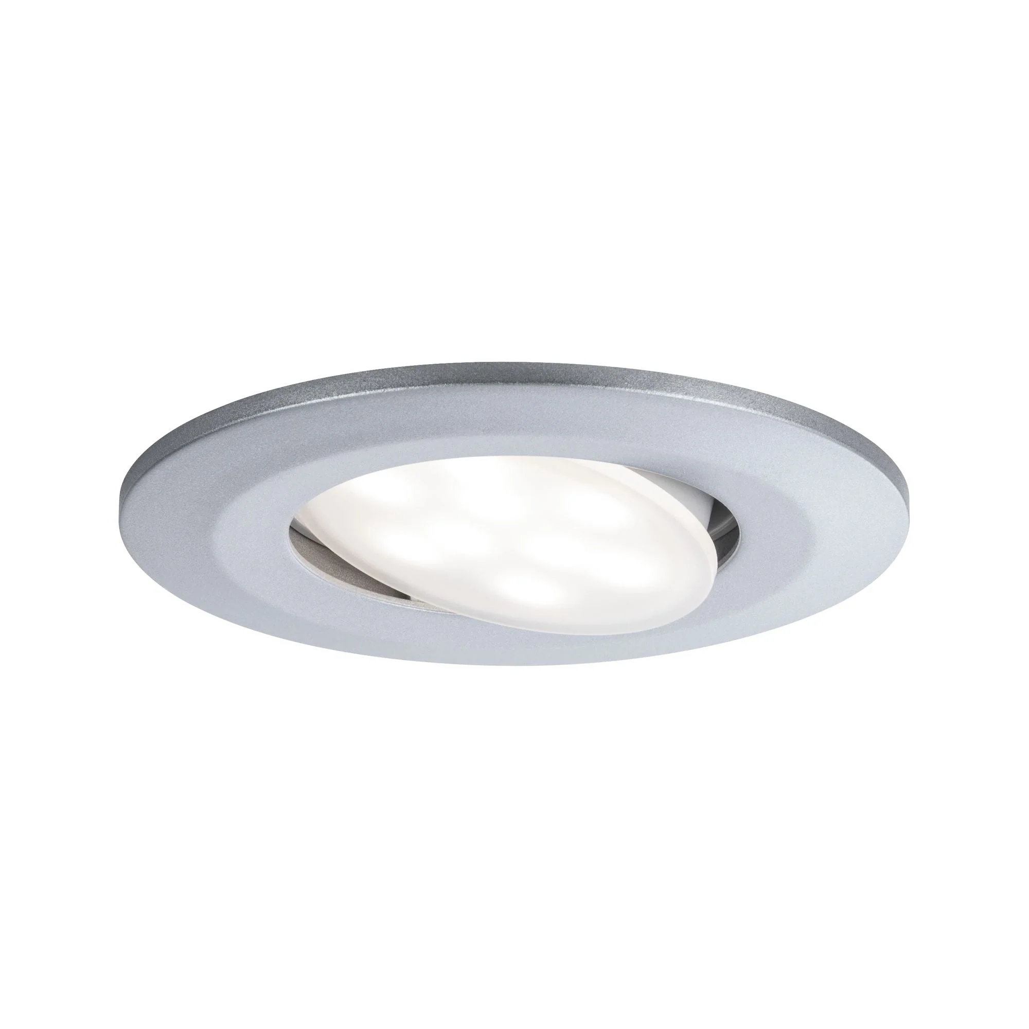 LED Einbauleuchte Calla Basisset schwenkbar IP65 rund 90mm 30° 10x6W 10x530lm 230V 4000K Chrom matt - Image 3