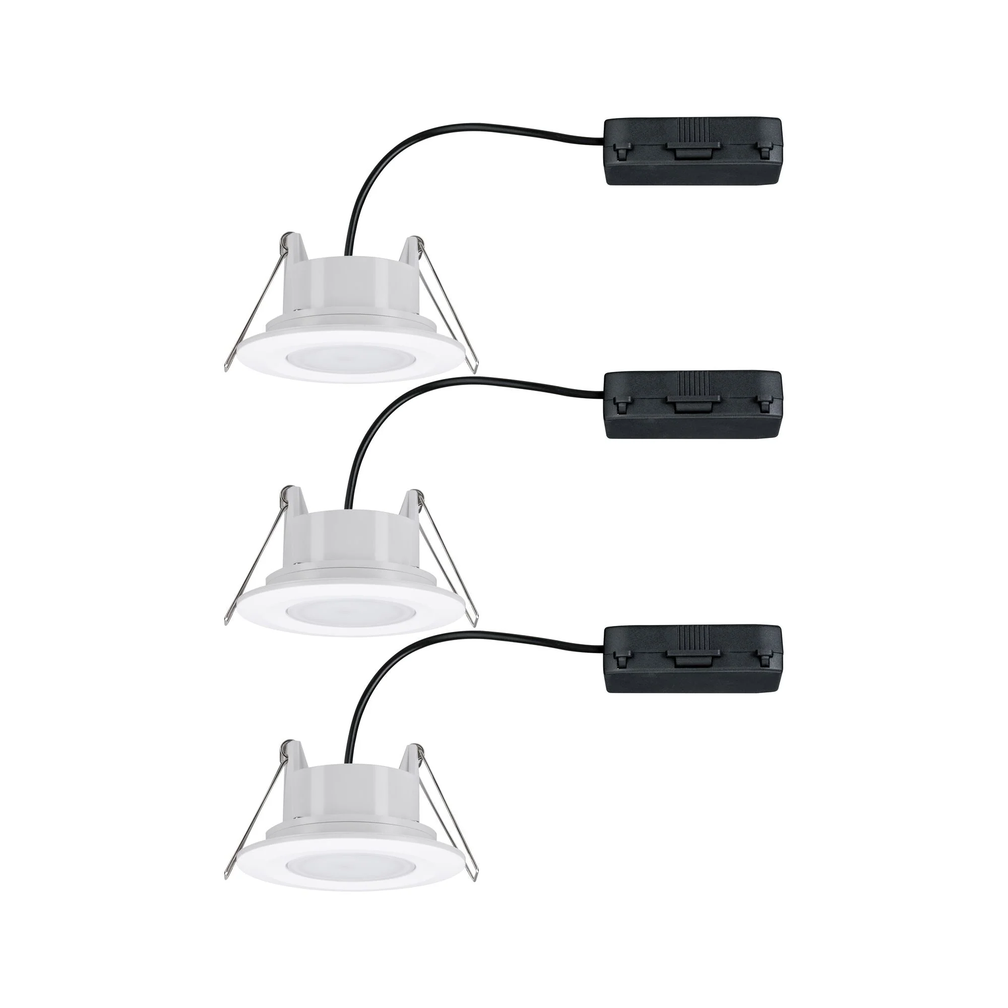 LED Einbauleuchte Calla Basisset schwenkbar IP65 rund 90mm 30° 3x5,2W 3x460lm 230V dimmbar 4000K Weiß matt - Image 6