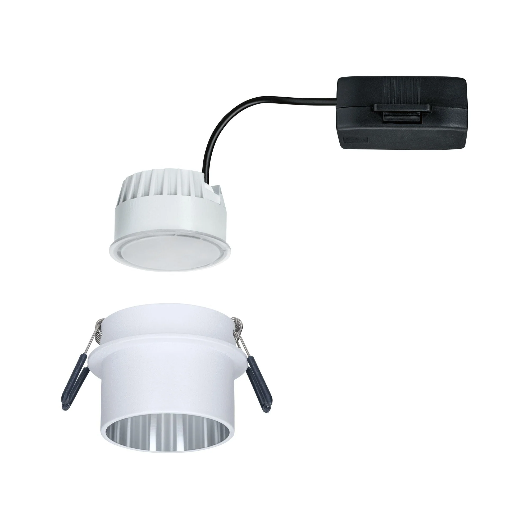 LED Einbauleuchte Gil Coin IP44 rund 68mm Coin 6W 470lm 230V dimmbar 2700K Weiß matt/Eisen gebürstet - Image 7