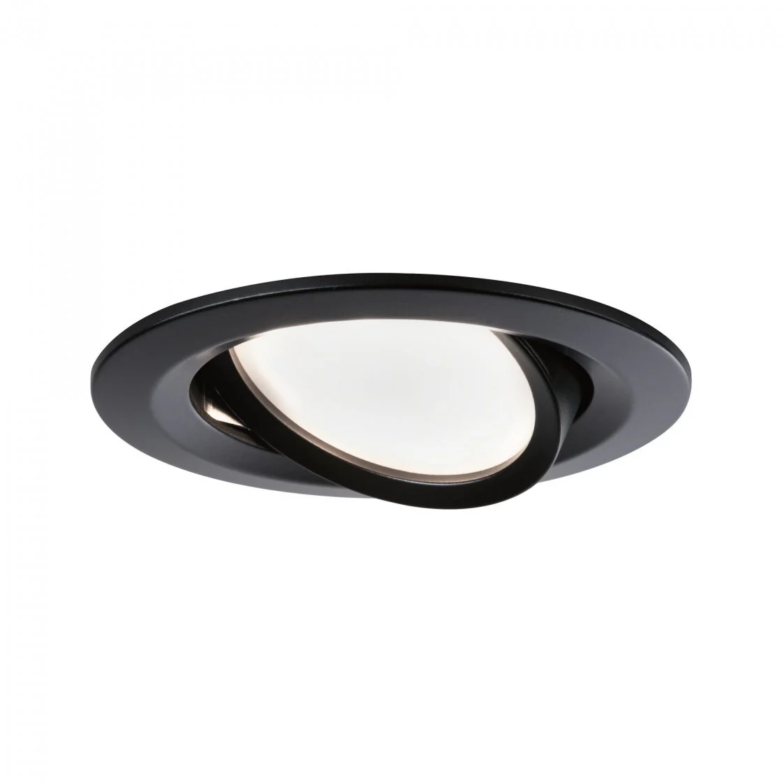 LED Einbauleuchte Nova Coin Basisset schwenkbar  rund 84mm 50° Coin 3x6,5W 3x460lm 230V 2700K Schwarz matt - Image 4