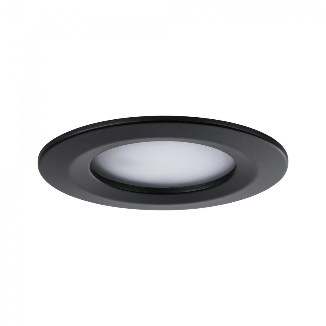 LED Einbauleuchte Nova Coin Basisset starr  IP44 rund 78mm Coin 3x6,5W 3x460lm 230V 2700K Schwarz matt - Image 3