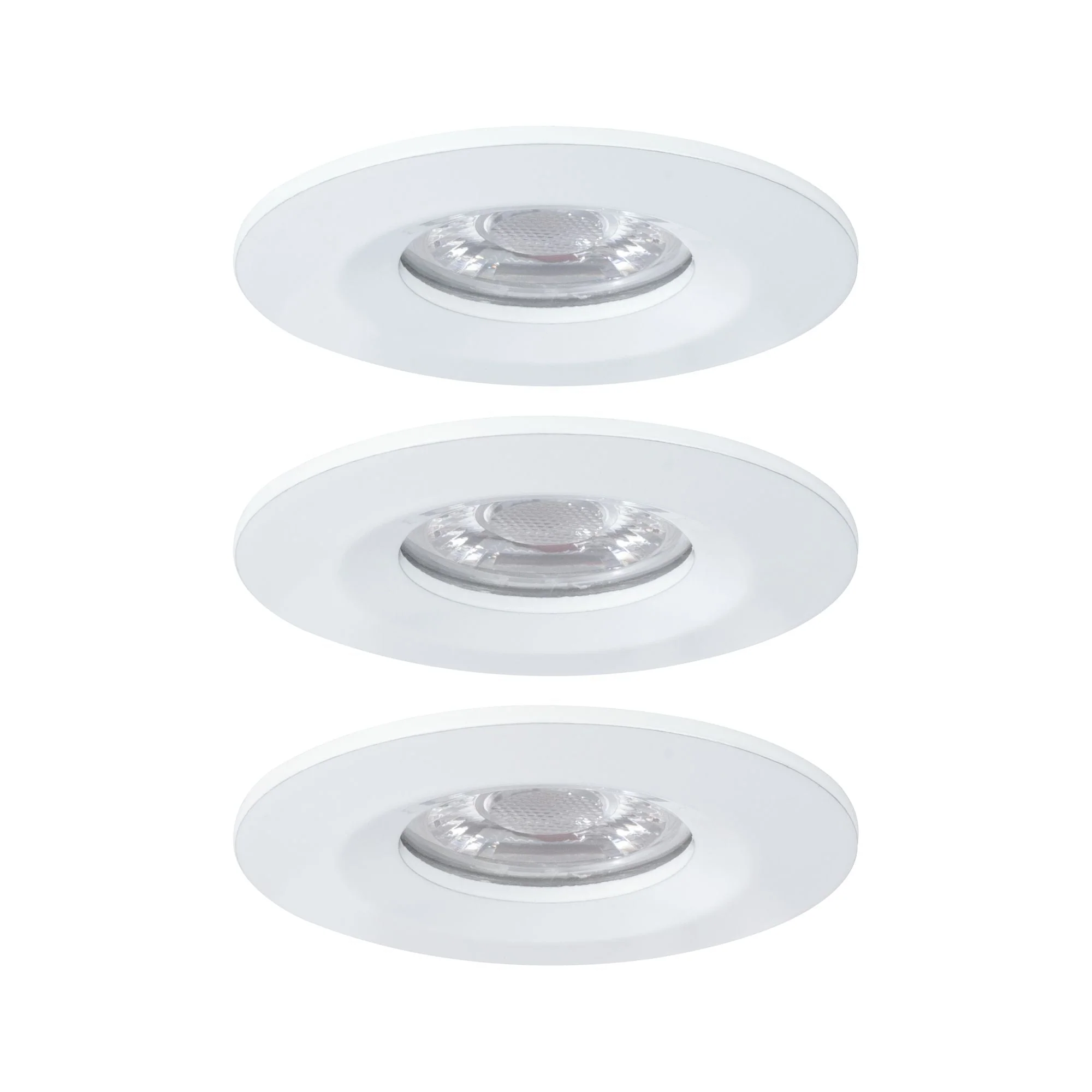 LED Einbauleuchte Nova Mini Coin Basisset starr IP44 rund 65mm Coin 3x4W 3x310lm 230V 2700K Weiß matt - Image 3