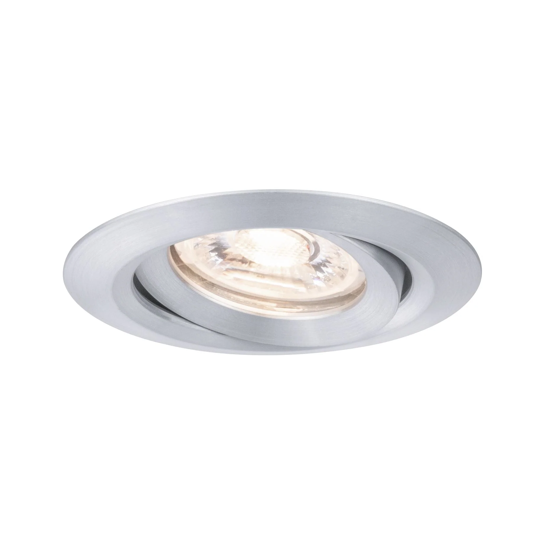 LED Einbauleuchte Nova Mini Coin Einzelleuchte schwenkbar rund 66mm 15° Coin 4W 310lm 230V 2700K Alu gedreht - Image 2