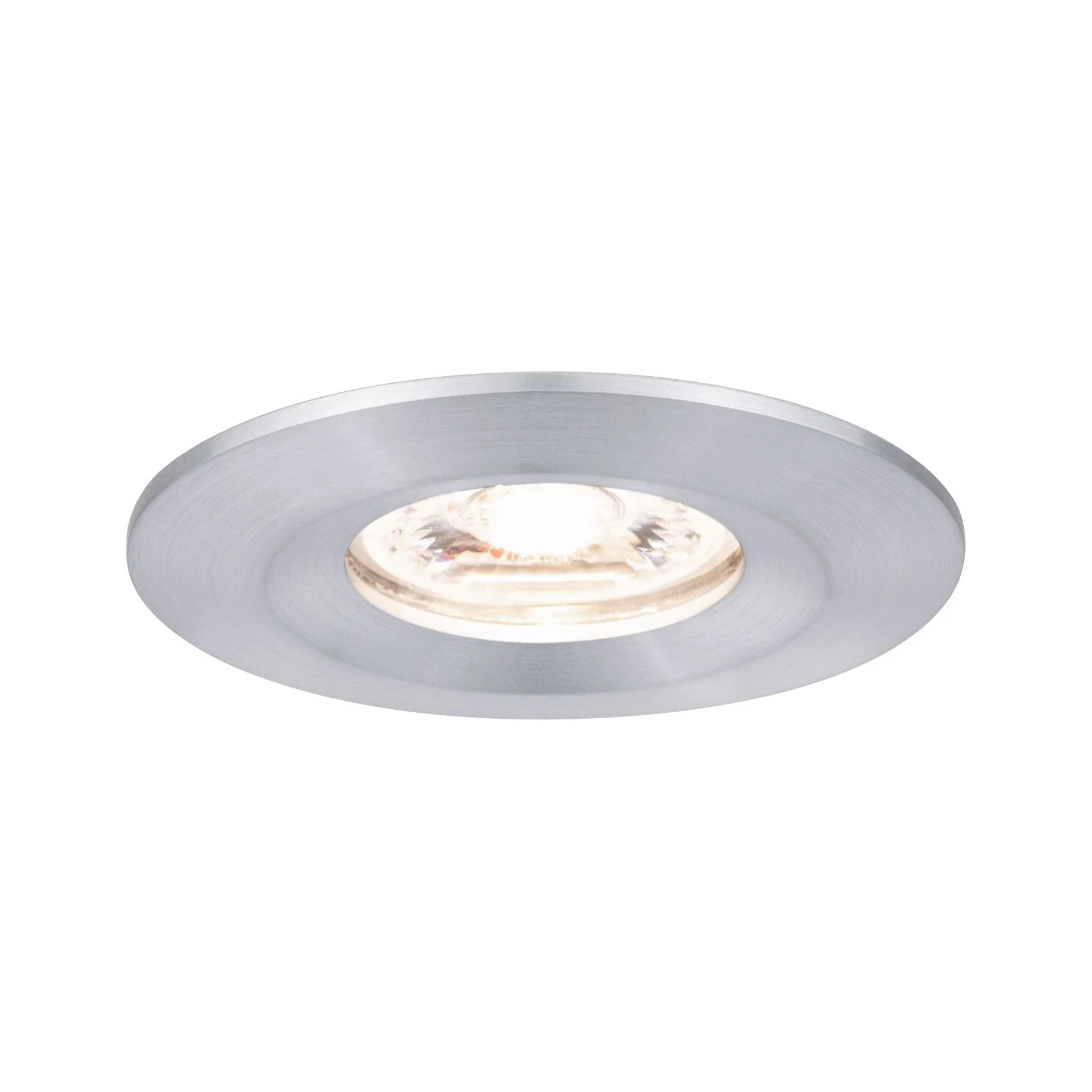 LED Einbauleuchte Nova Mini Coin Einzelleuchte starr IP44 rund 65mm Coin 4W 310lm 230V 2700K Alu gedreht - Image 2