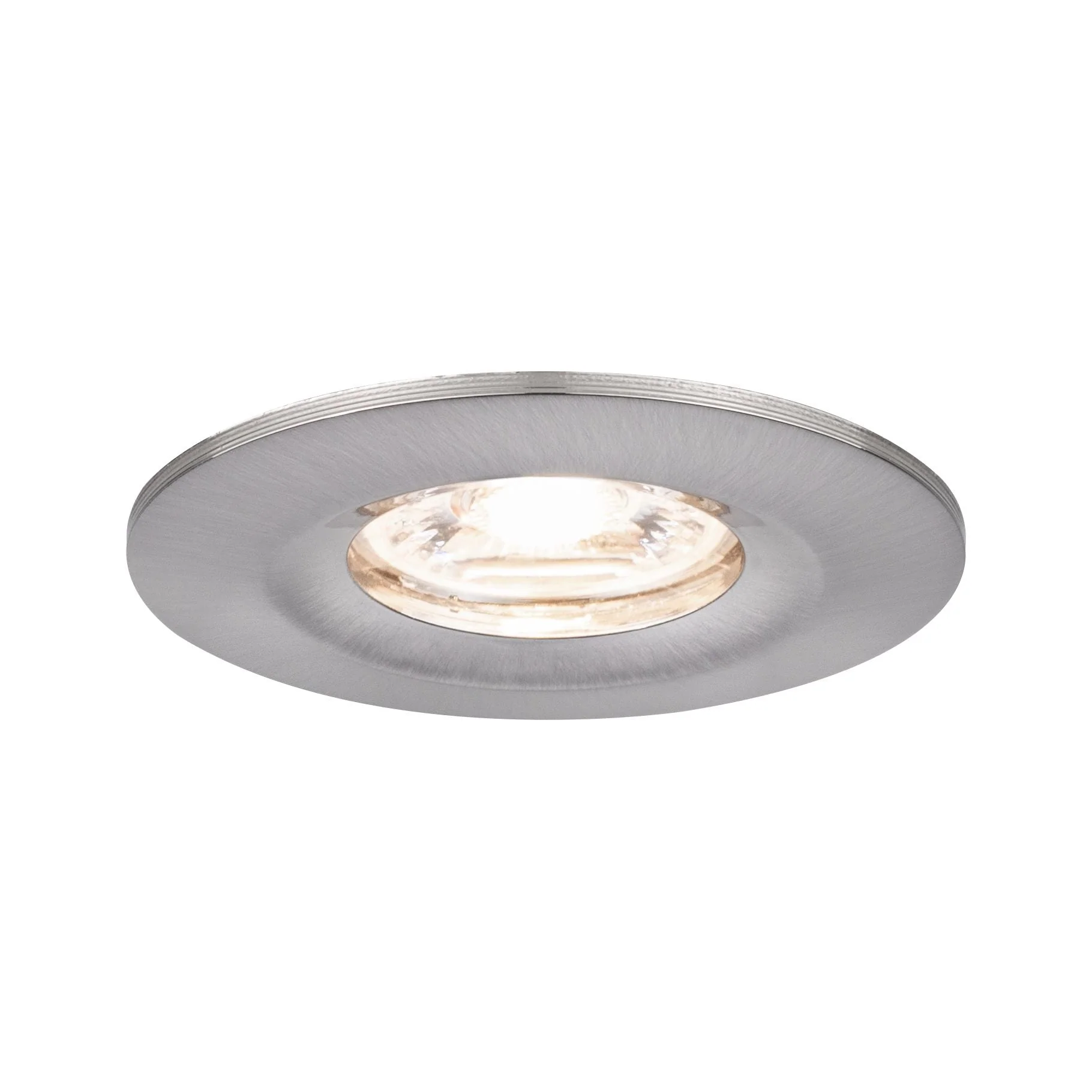 LED Einbauleuchte Nova Mini Coin Einzelleuchte starr IP44 rund 65mm Coin 4W 310lm 230V 2700K Eisen gebürstet - Image 2