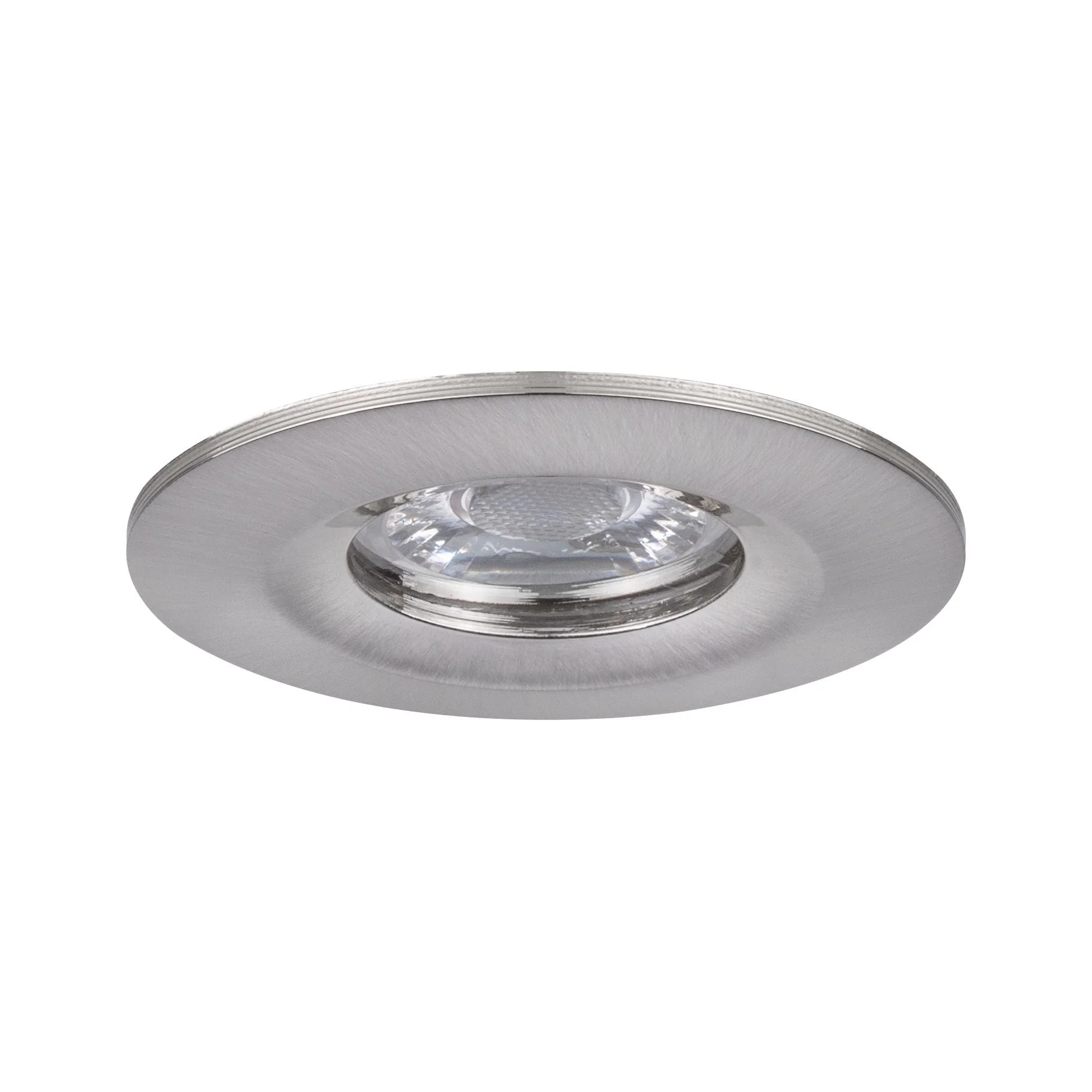 LED Einbauleuchte Nova Mini Coin Einzelleuchte starr IP44 rund 65mm Coin 4W 310lm 230V 2700K Eisen gebürstet - Image 3