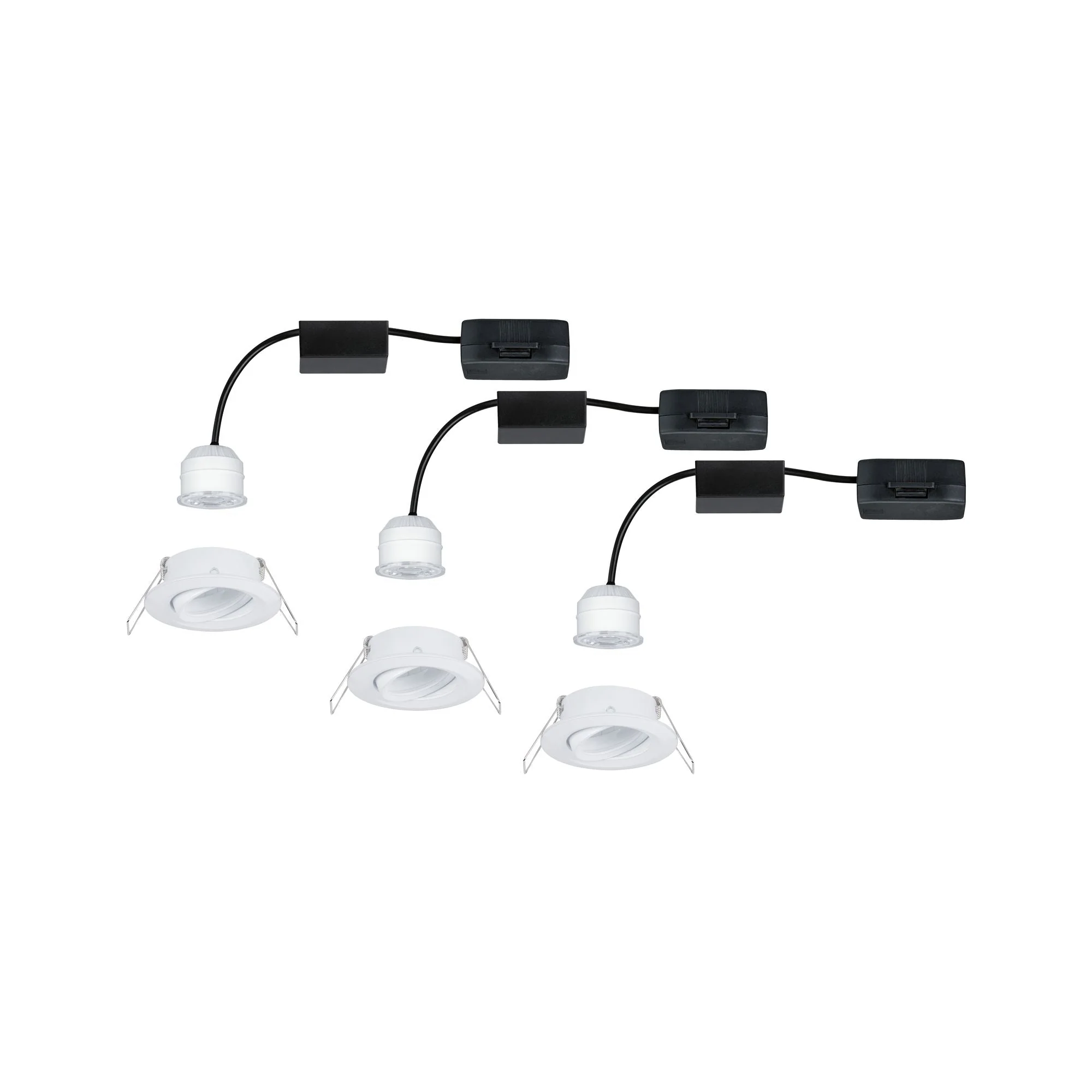 LED Einbauleuchte Nova Mini Plus Coin Basisset schwenkbar rund 66mm 15° Coin 3x4,2W 3x300lm 230V dimmbar 2700K Weiß matt - Image 5