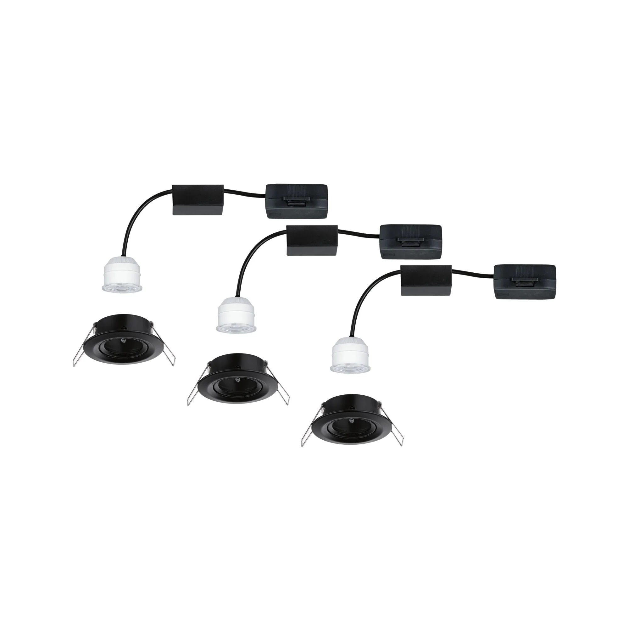 LED Einbauleuchte Nova Mini Plus Coin Basisset schwenkbar rund 66mm 15° Coin 3x4W 3x310lm 230V 2700K Schwarz matt - Image 7