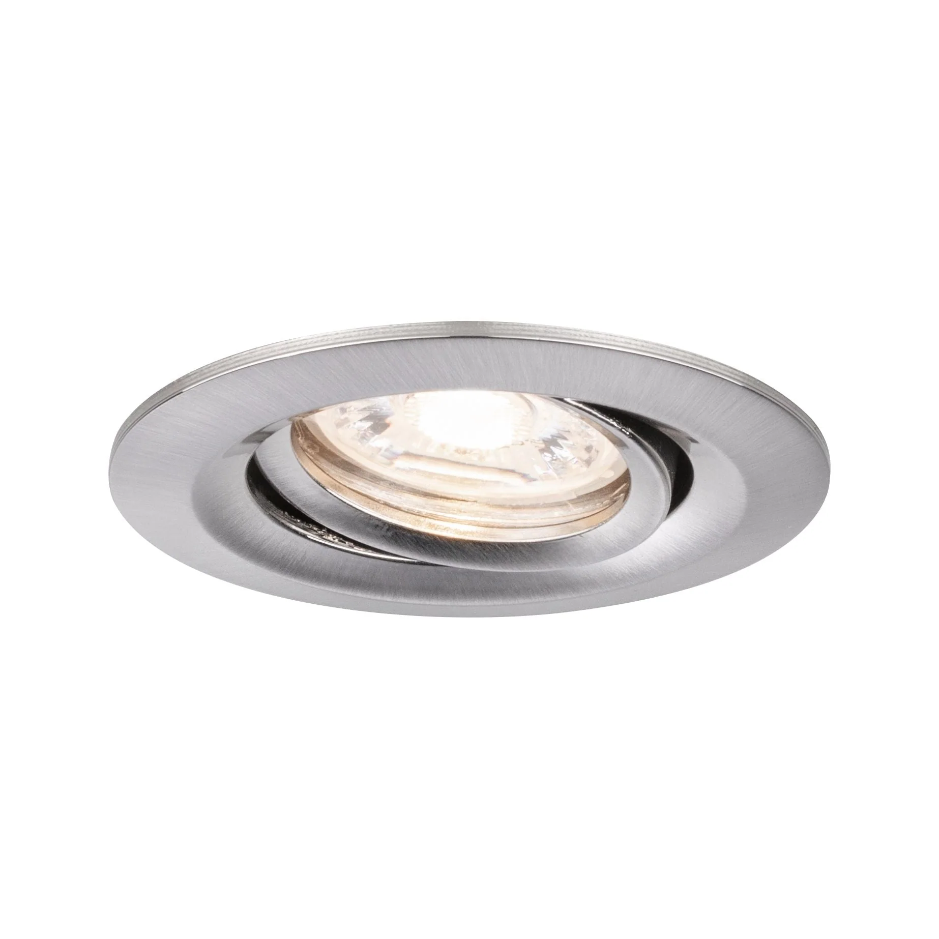 LED Einbauleuchte Nova Mini Plus Coin Einzelleuchte schwenkbar rund 66mm 15° Coin 4,2W 300lm 230V dimmbar 2700K Eisen gebürstet - Image 3