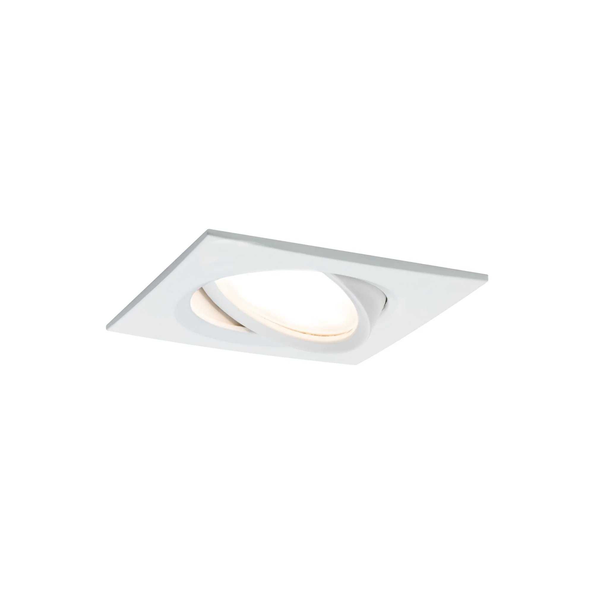 LED Einbauleuchte Nova Plus Coin Basisset schwenkbar eckig 84x84mm 50° Coin 3x6W 3x470lm 230V dimmbar 2700K Weiß matt - Image 3