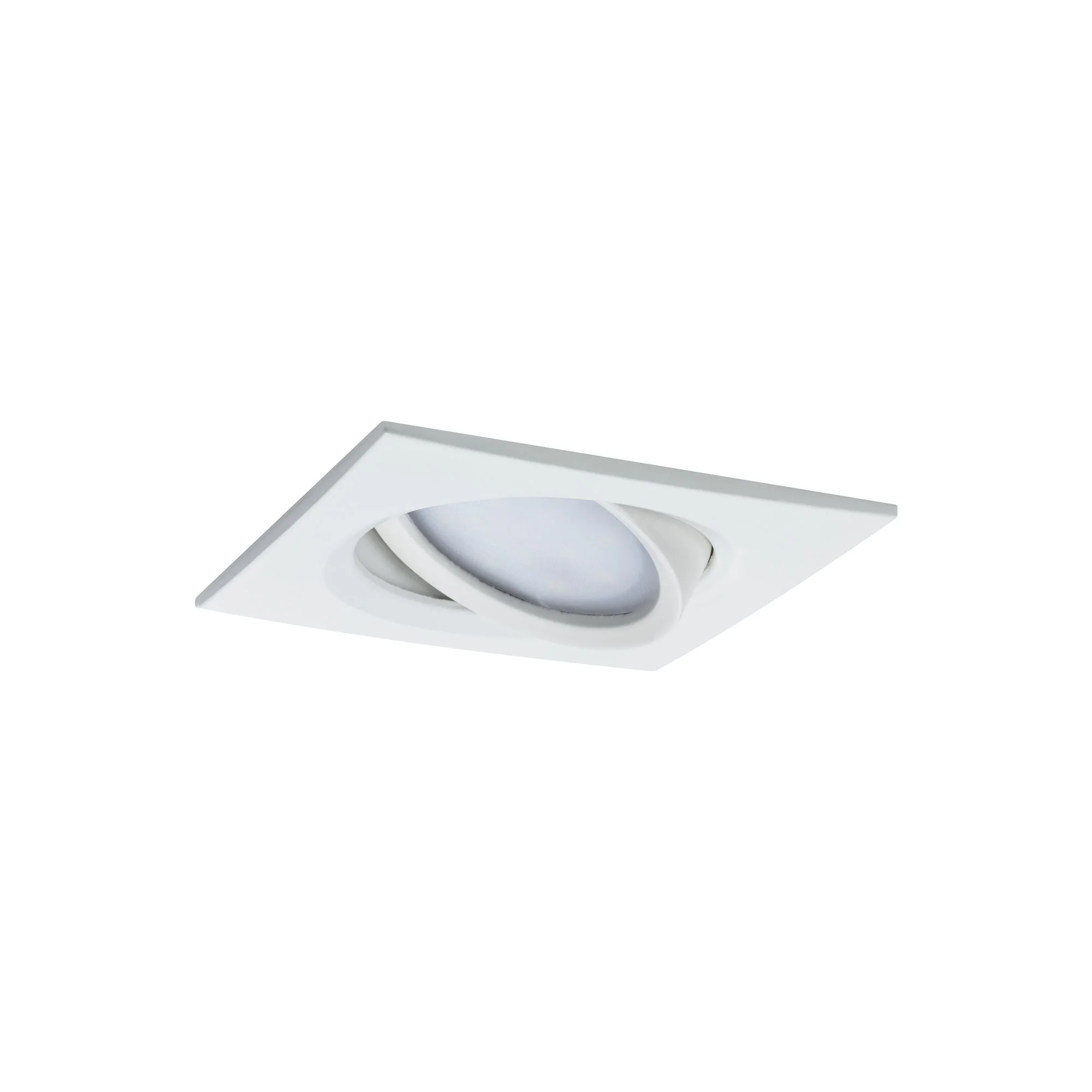 LED Einbauleuchte Nova Plus Coin Basisset schwenkbar eckig 84x84mm 50° Coin 3x6W 3x470lm 230V dimmbar 2700K Weiß matt - Image 4