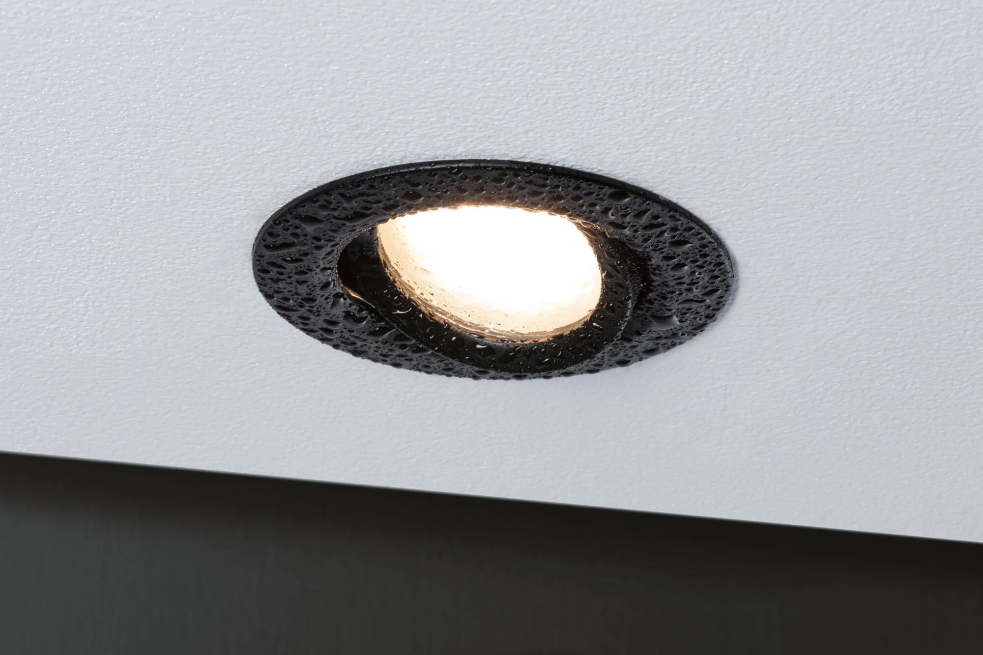 LED Einbauleuchte Nova Plus Coin Basisset schwenkbar IP65 rund 93mm 30° Coin 3x6W 3x470lm 230V dimmbar 2700K Schwarz matt - Image 3