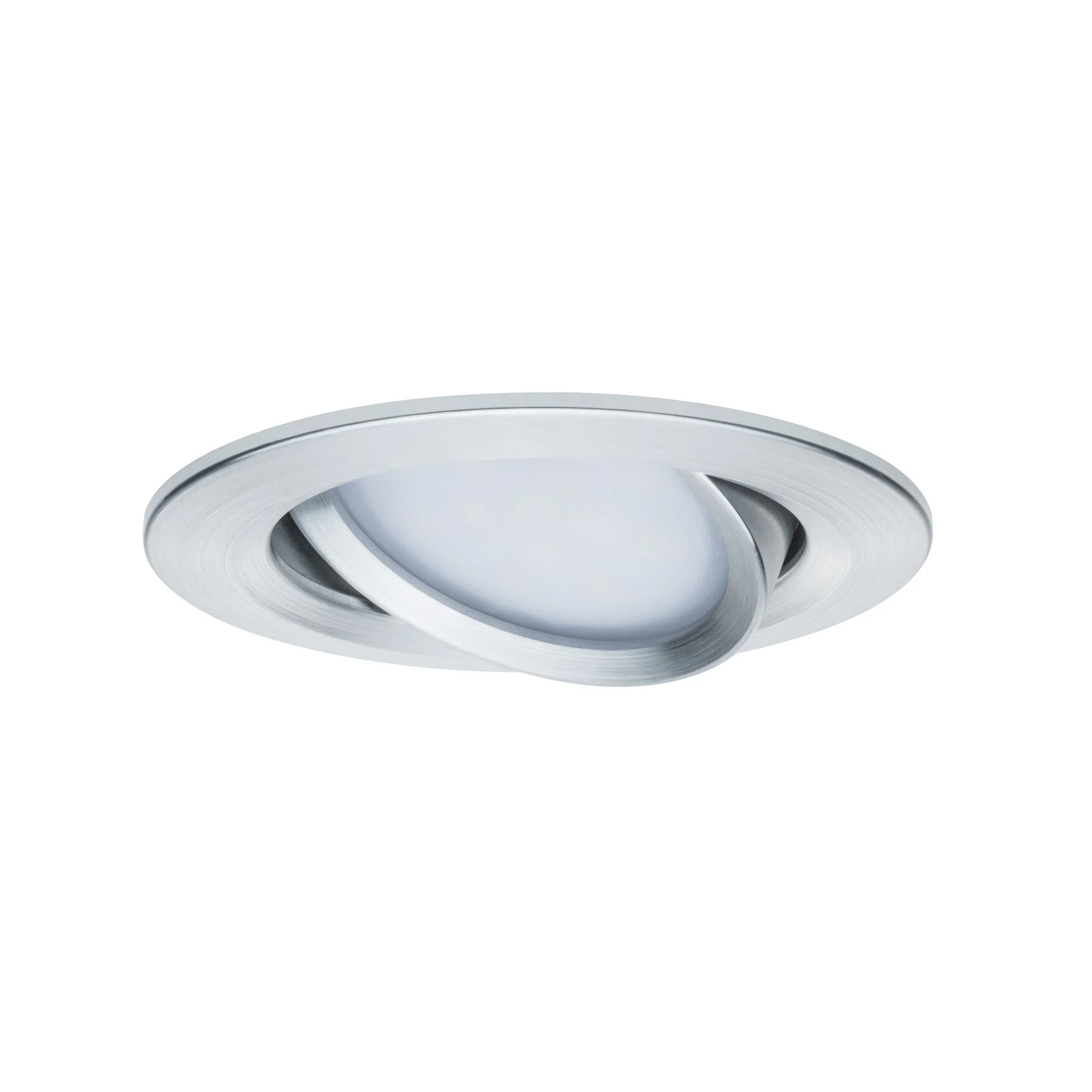 LED Einbauleuchte Nova Plus Coin Basisset schwenkbar rund 84mm 50° Coin 3x6W 3x470lm 230V dimmbar 2700K Alu gedreht - Image 4