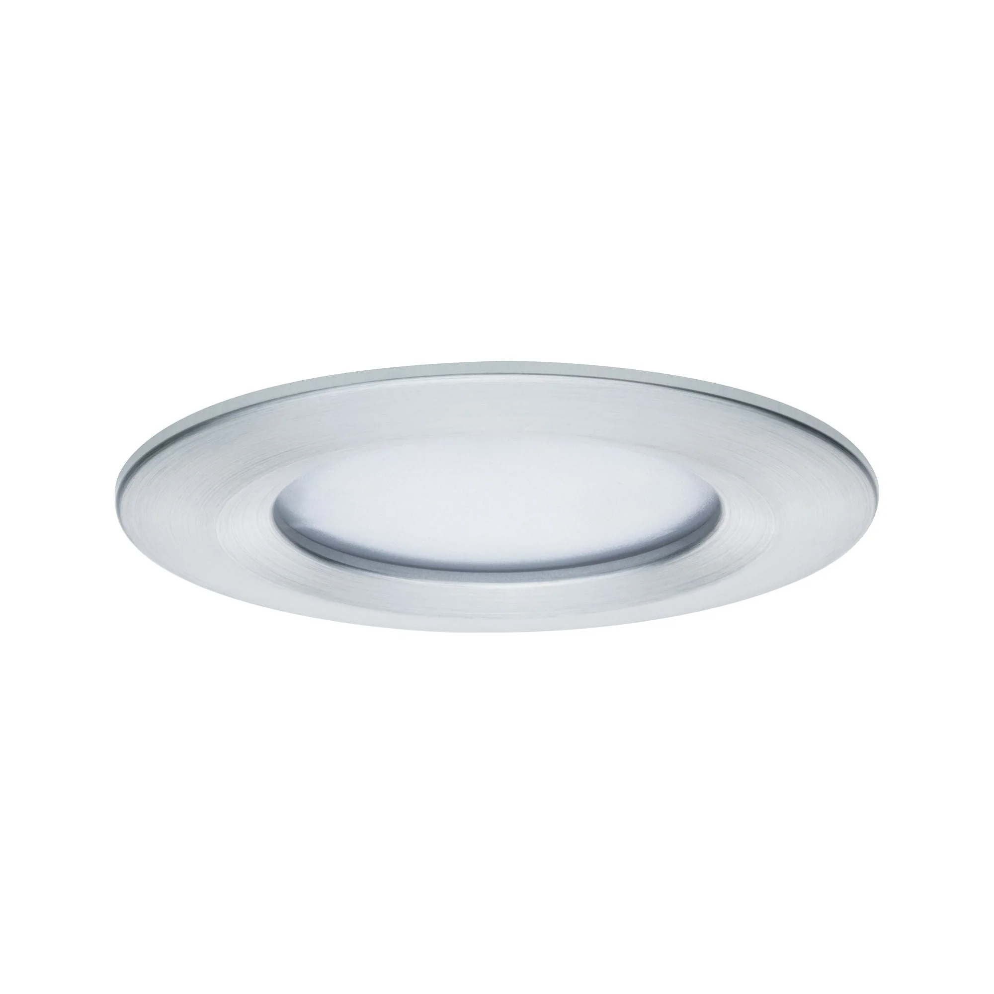 LED Einbauleuchte Nova Plus Coin Basisset starr IP44 rund 78mm Coin 3x6W 3x470lm 230V dimmbar 2700K Alu gedreht - Image 4