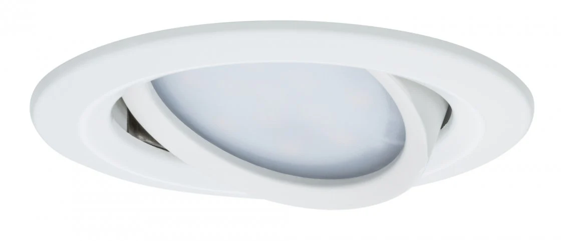 LED Einbauleuchte Nova Plus Coin Einzelleuchte schwenkbar rund 84mm 50° Coin 6W 470lm 230V dimmbar 2700K Weiß matt Deckeneinbauleuchte - Image 4