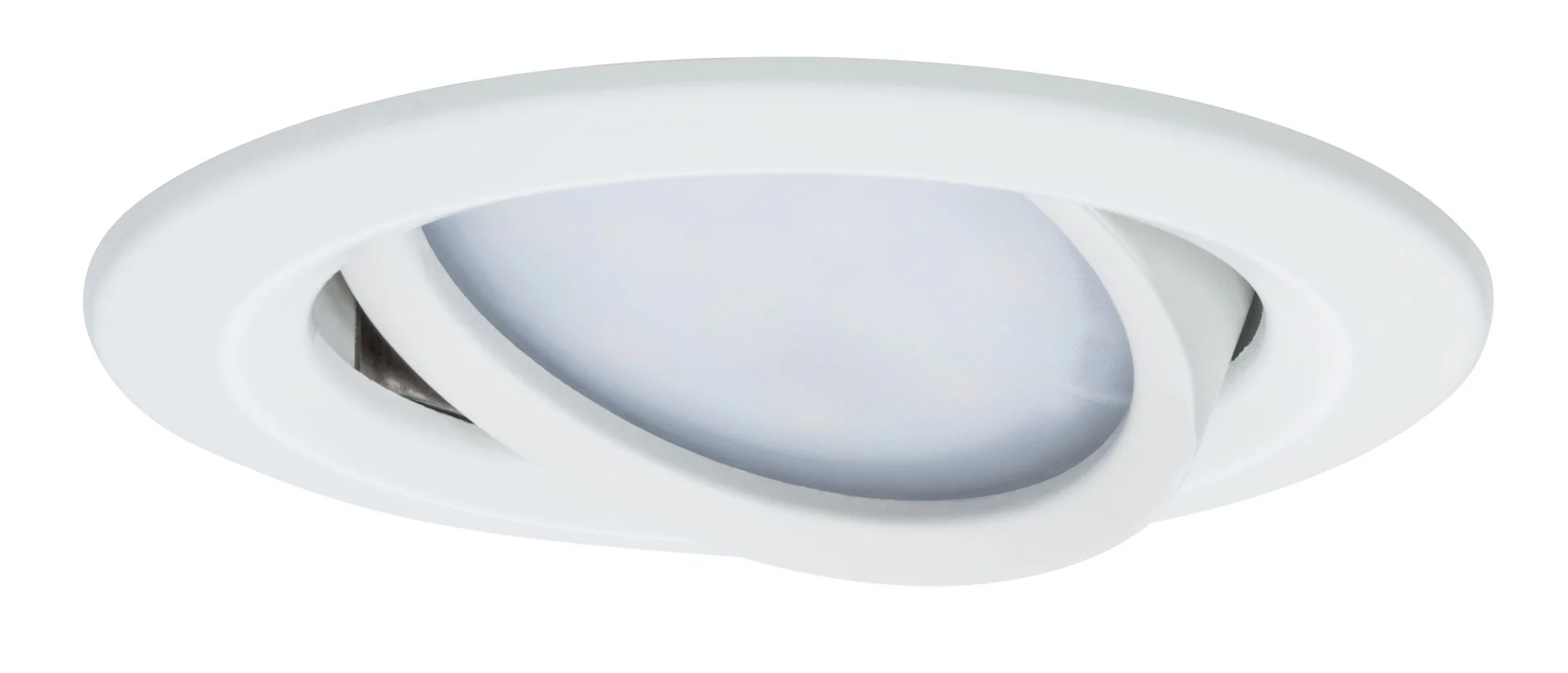 LED Einbauleuchte Nova Plus Coin Einzelleuchte schwenkbar IP65 rund 93mm 30° Coin 6W 470lm 230V dimmbar 2700K Weiß matt - Image 3