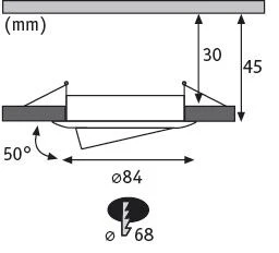 LED Einbauleuchte Nova Plus Coin Einzelleuchte schwenkbar rund 84mm 50° Coin 6W 470lm 230V dimmbar 2700K Alu gedreht - Image 2