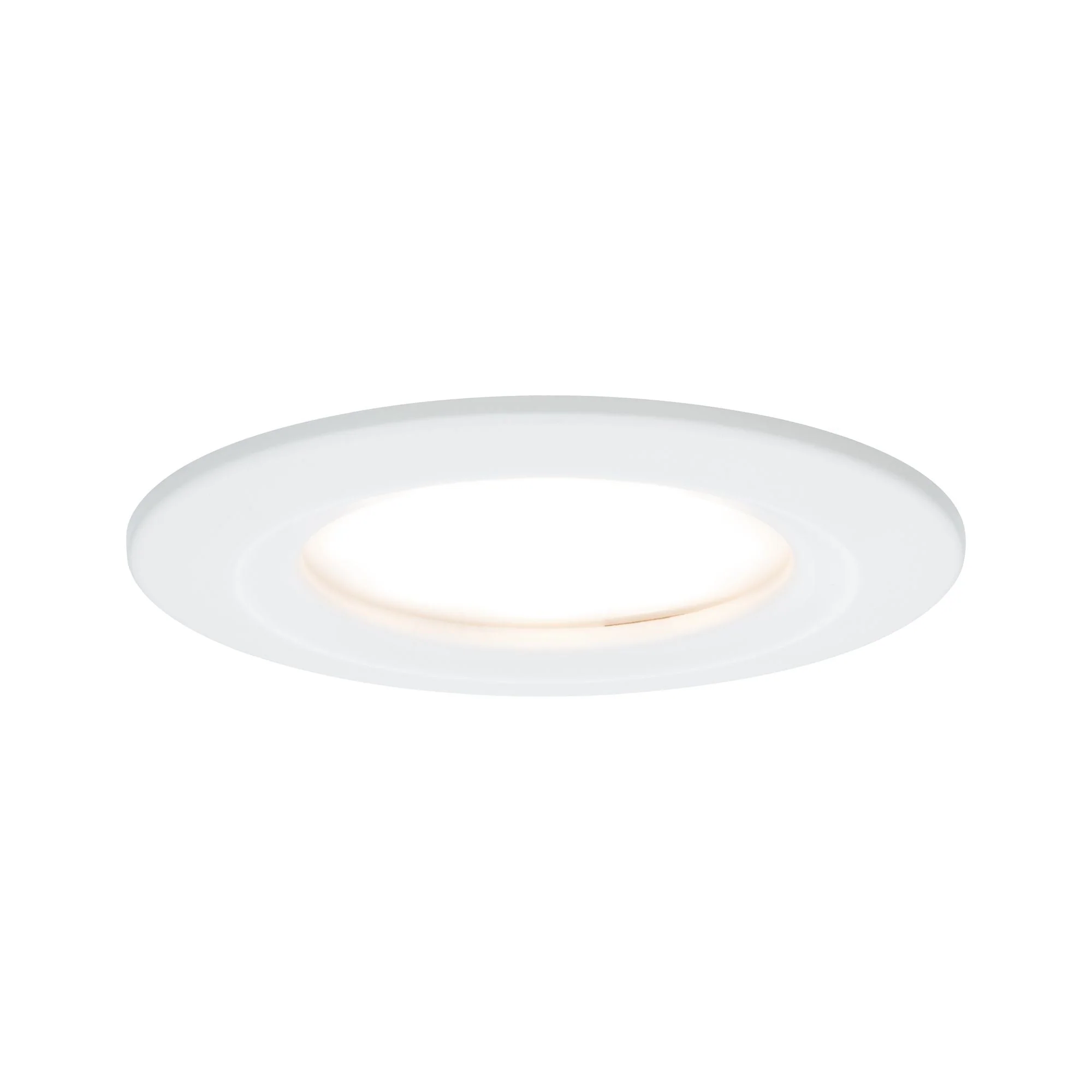 LED Einbauleuchte Nova Plus Coin Einzelleuchte starr IP44 rund 78mm Coin 6W 470lm 230V dimmbar 2700K Weiß matt