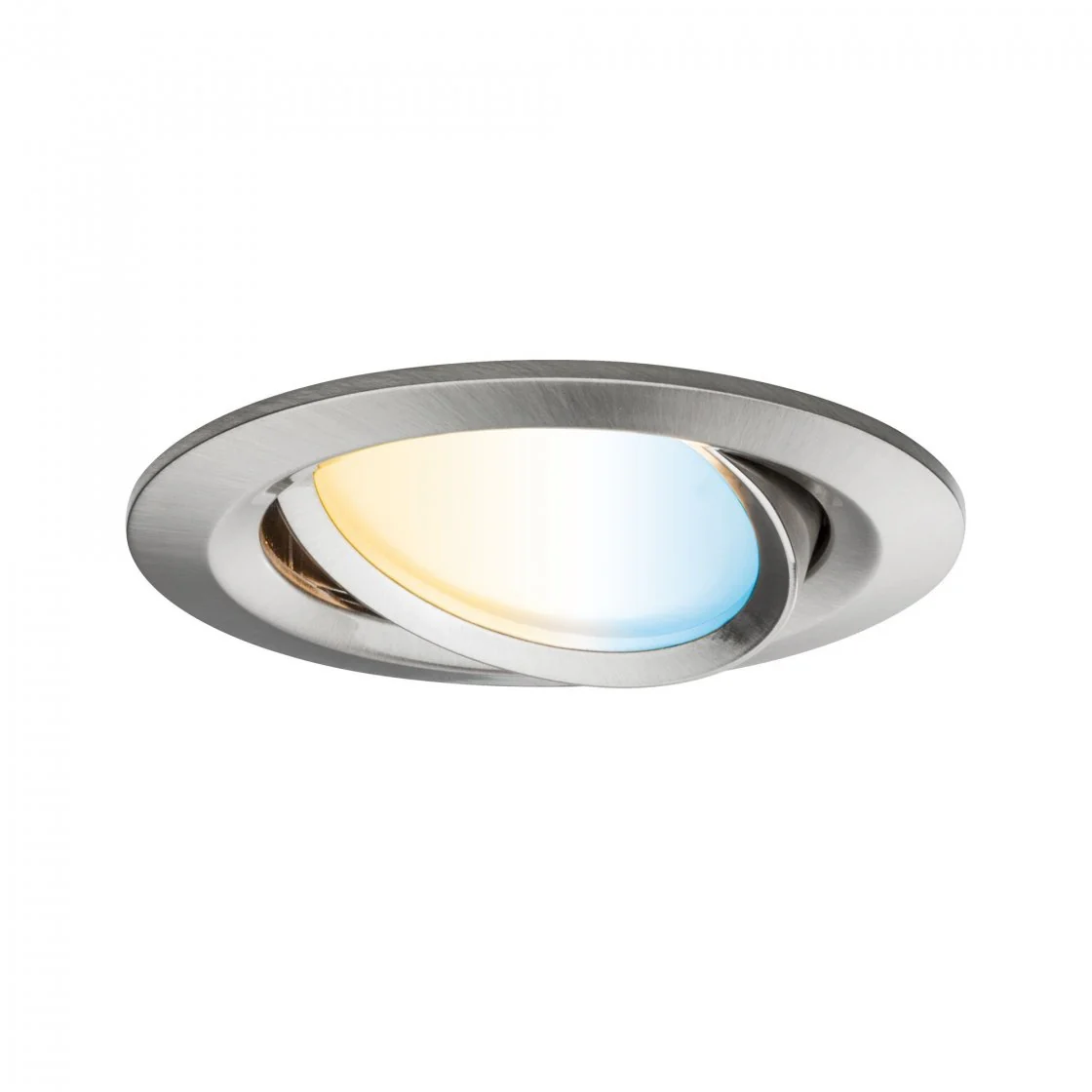 LED Einbauleuchte Nova Plus Coin schwenkbar  rund 84mm 50° Coin 6W 470lm 230V Tunable White Eisen gebürstet - Image 2