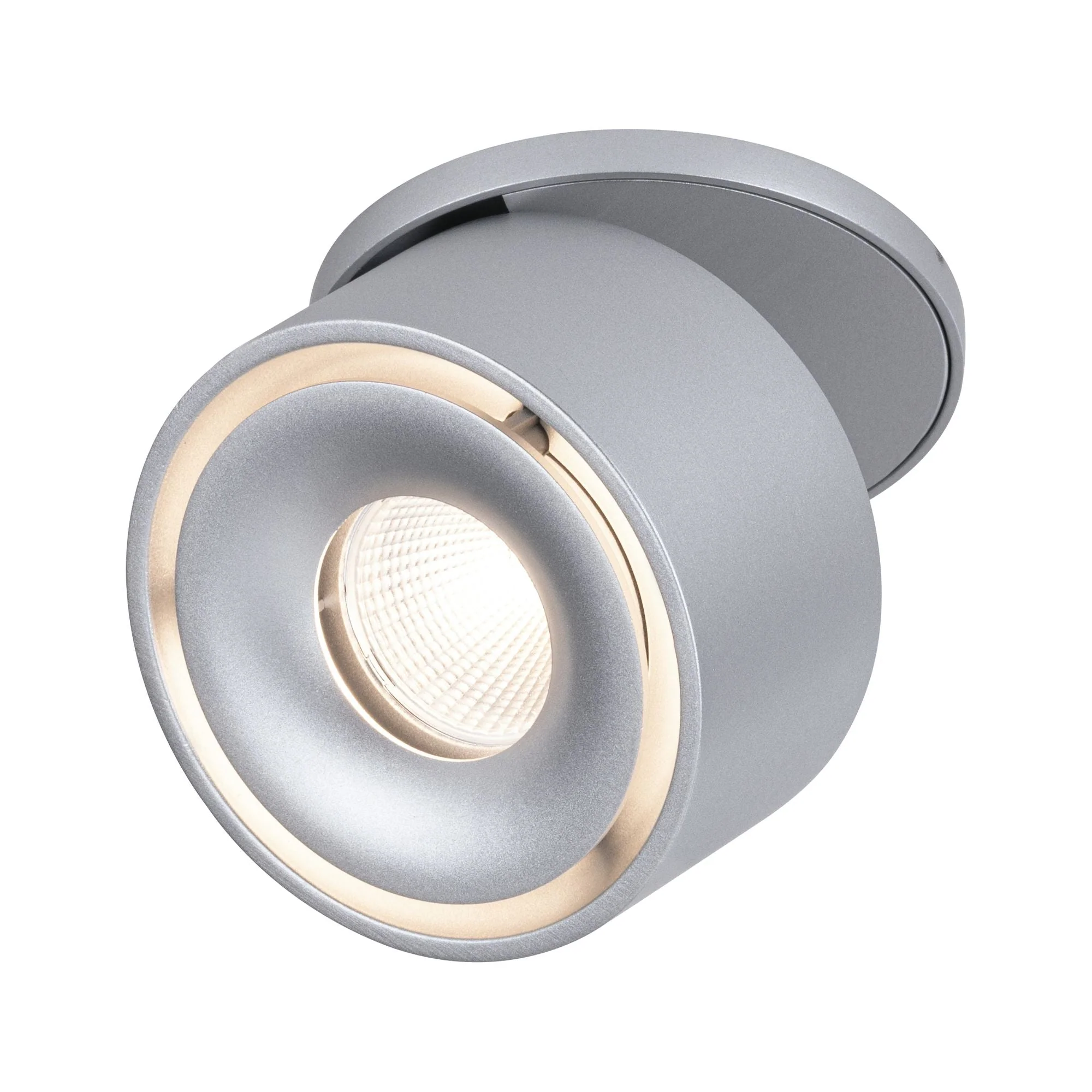 LED Einbauleuchte Spircle rund 78mm 8W 550lm 230V 3000K Chrom matt - Image 2