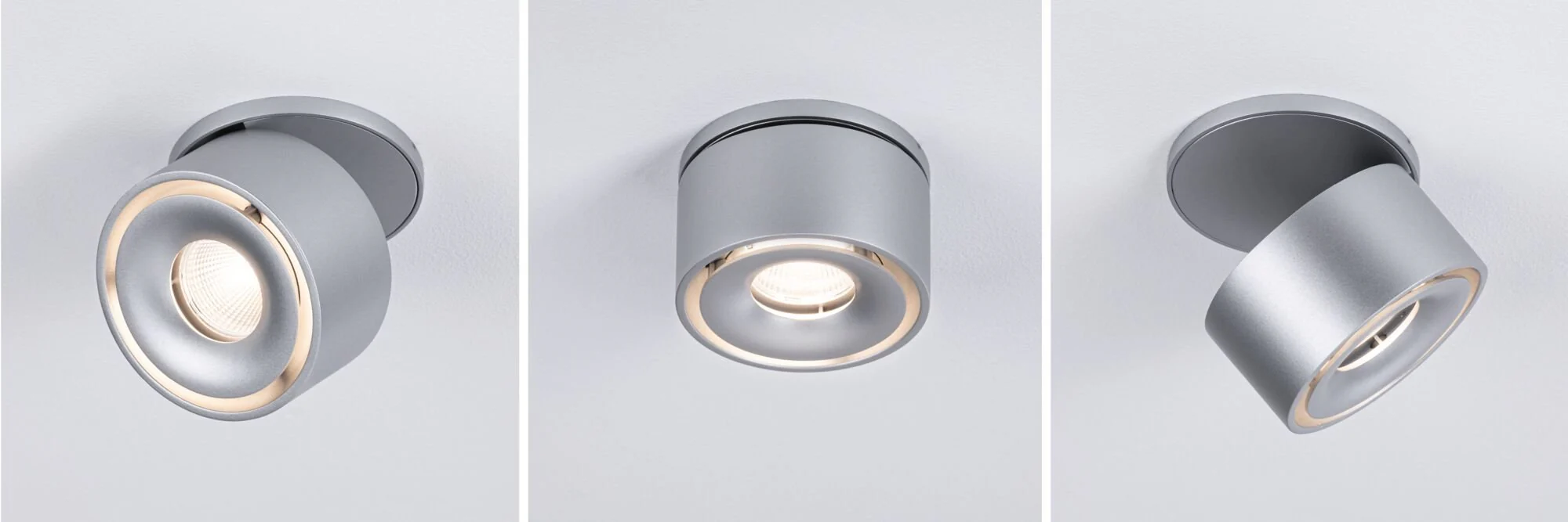 LED Einbauleuchte Spircle rund 78mm 8W 550lm 230V 3000K Chrom matt - Image 4