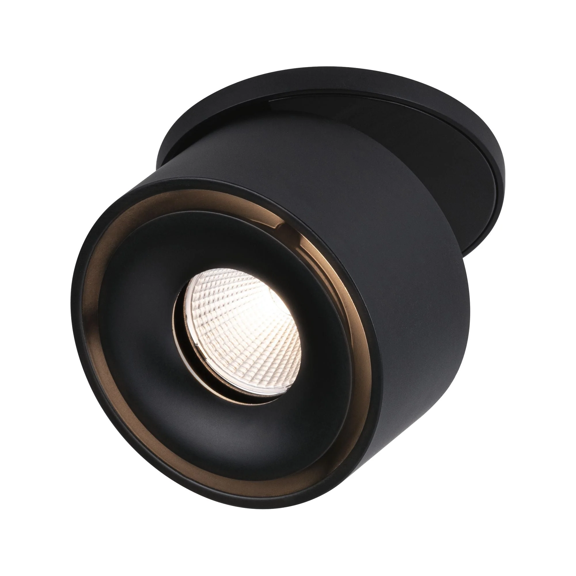 LED Einbauleuchte Spircle rund 78mm 8W 550lm 230V 3000K Schwarz matt - Image 2