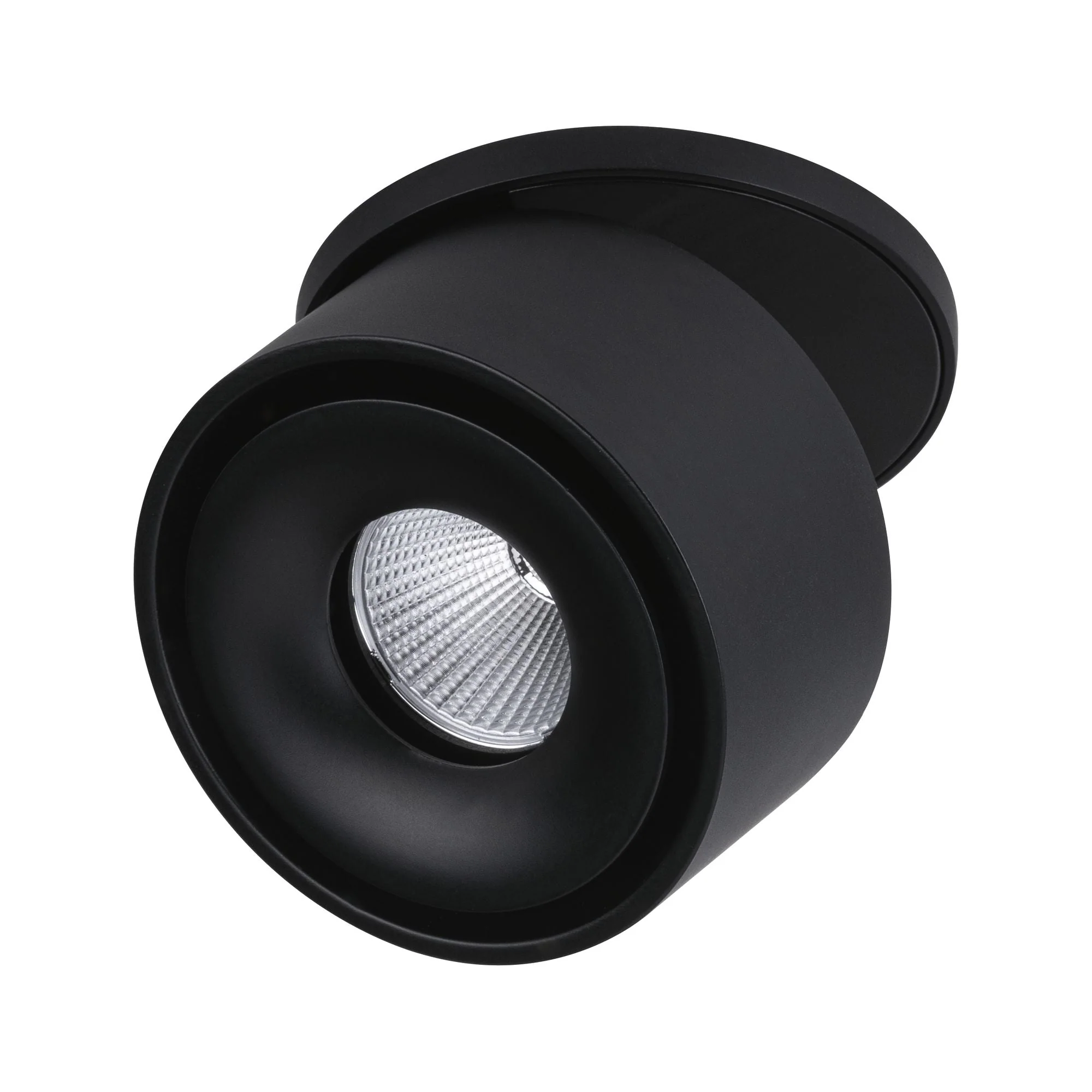 LED Einbauleuchte Spircle rund 78mm 8W 550lm 230V 3000K Schwarz matt - Image 8