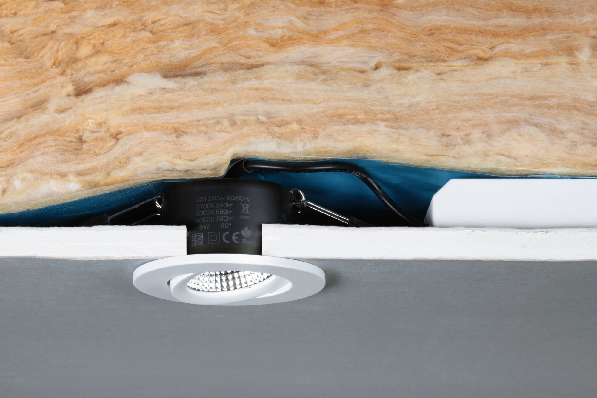 LED Einbauleuchte White Select Viona IP65 rund 85mm 25° 6W 520lm 230V 2700 - 4000K Schwarz matt/Weiß matt/Chrom matt - Image 4
