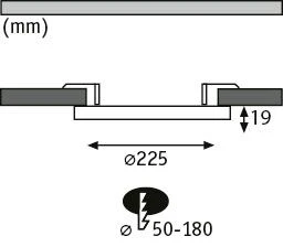 LED Einbaupanel 2in1 Cover-it rund 225mm 16,5W 1200lm 4000K Weiß matt - Image 4