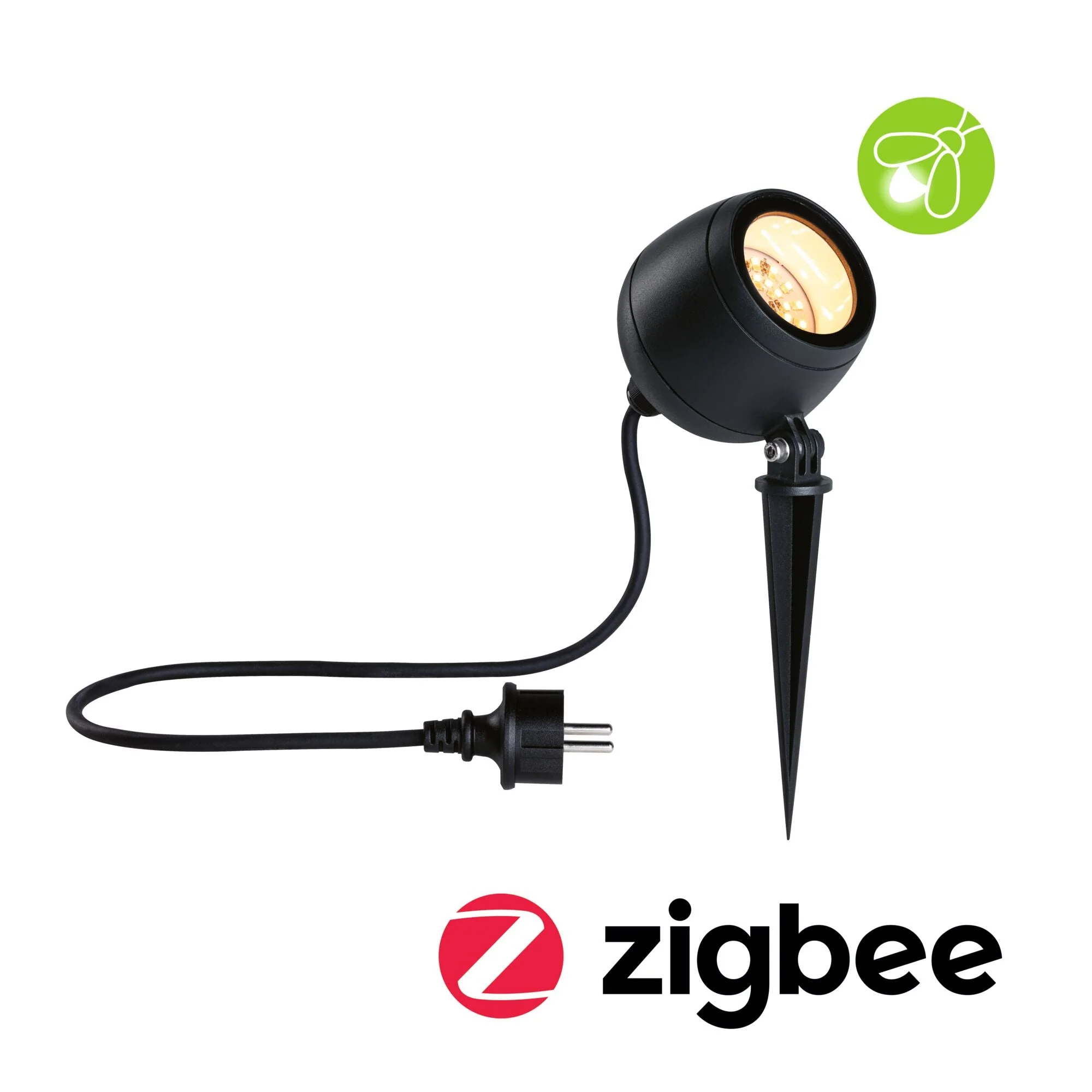 LED Gartenstrahler Kikolo insektenfreundlich IP65 90mm Tunable Warm 6,2W 400lm 230V 80° Anthrazit Kunststoff/Aluminium