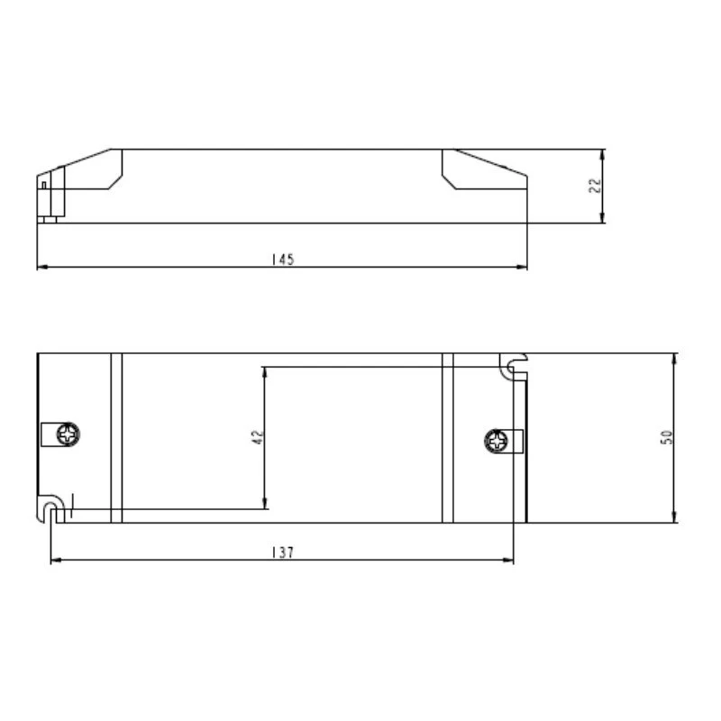 LED-Netzteil CV 24V 120W 0,5-5A dimmbar Phasenabschnitt/-anschnitt IP20 - Image 3